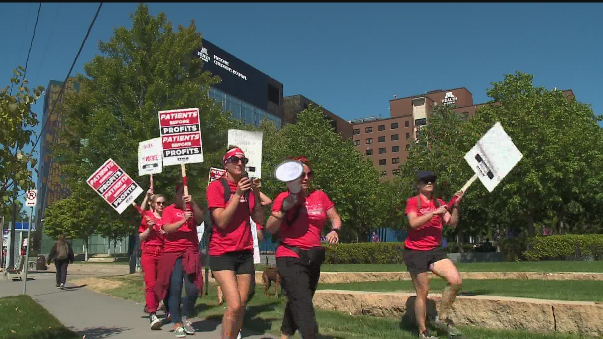 Workers at both healthcare facilities filed a 10-day notice before the strike begins Oct. 3.