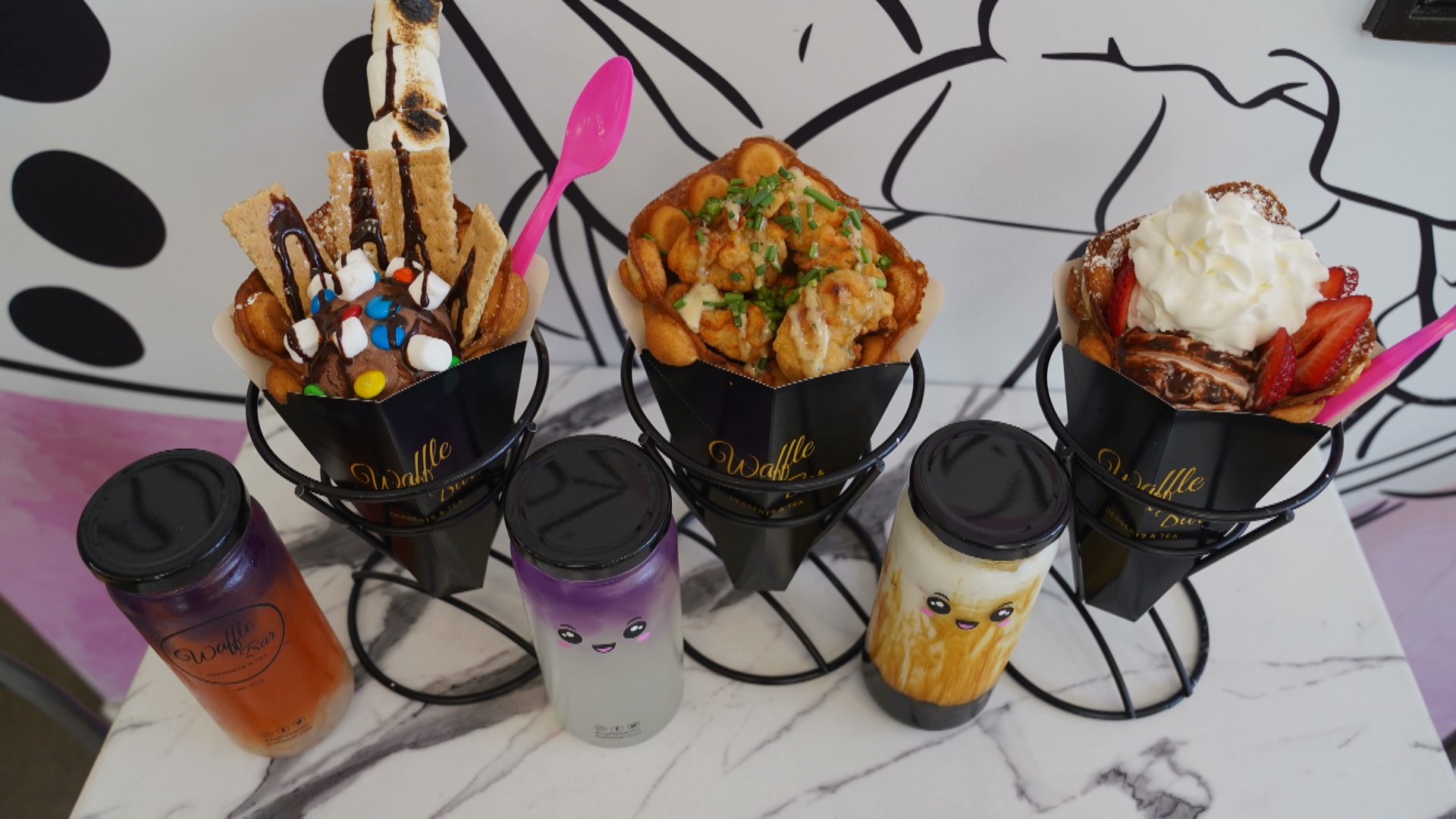 Waffle Bar in Bloomington will hold its grand opening Saturday morning. The first 50 guests will get a signature bubble waffle for free.