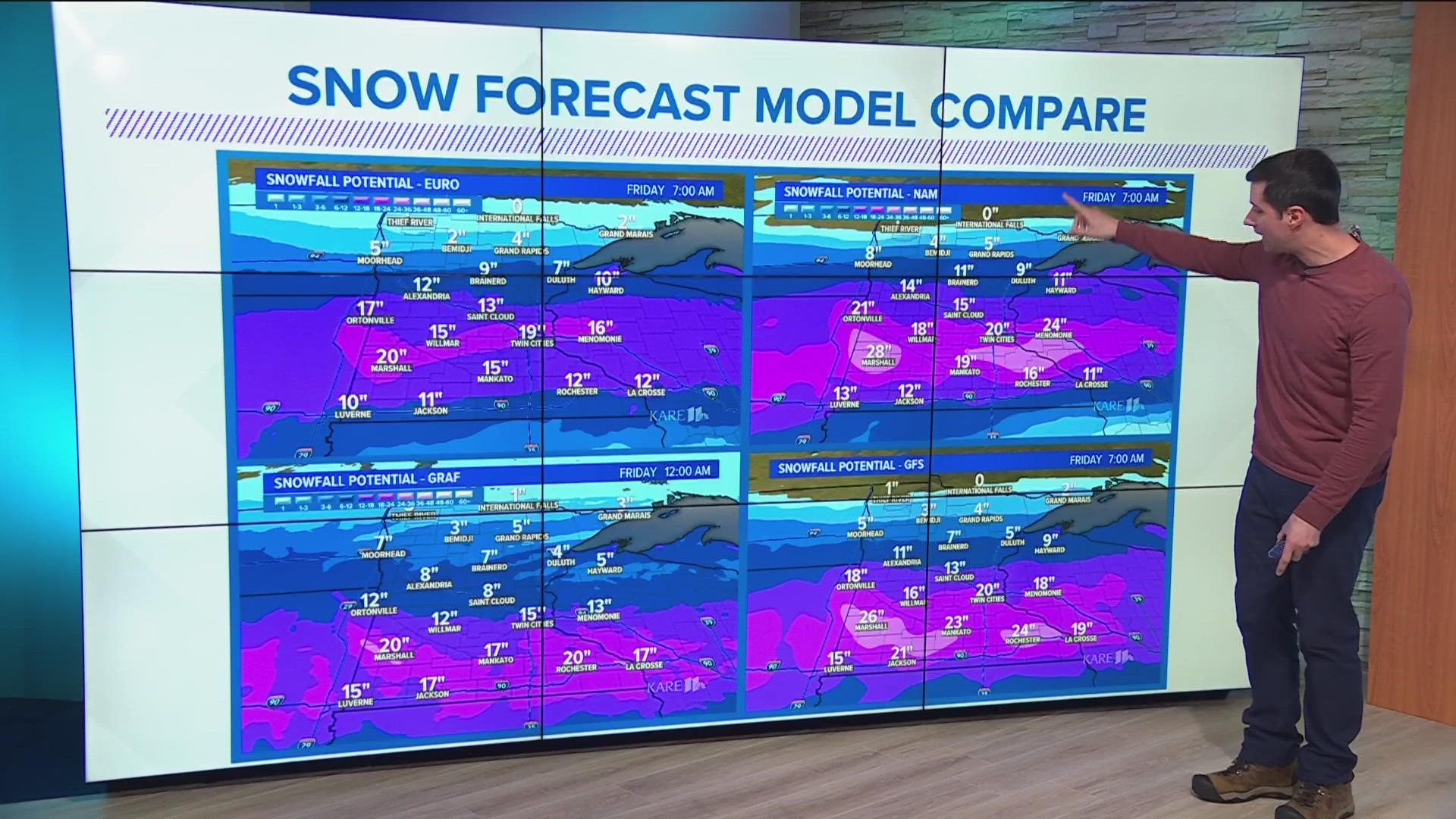 KARE 11 meteorologist Ben Dery explains the process that went into the forecast for this week's winter storm.