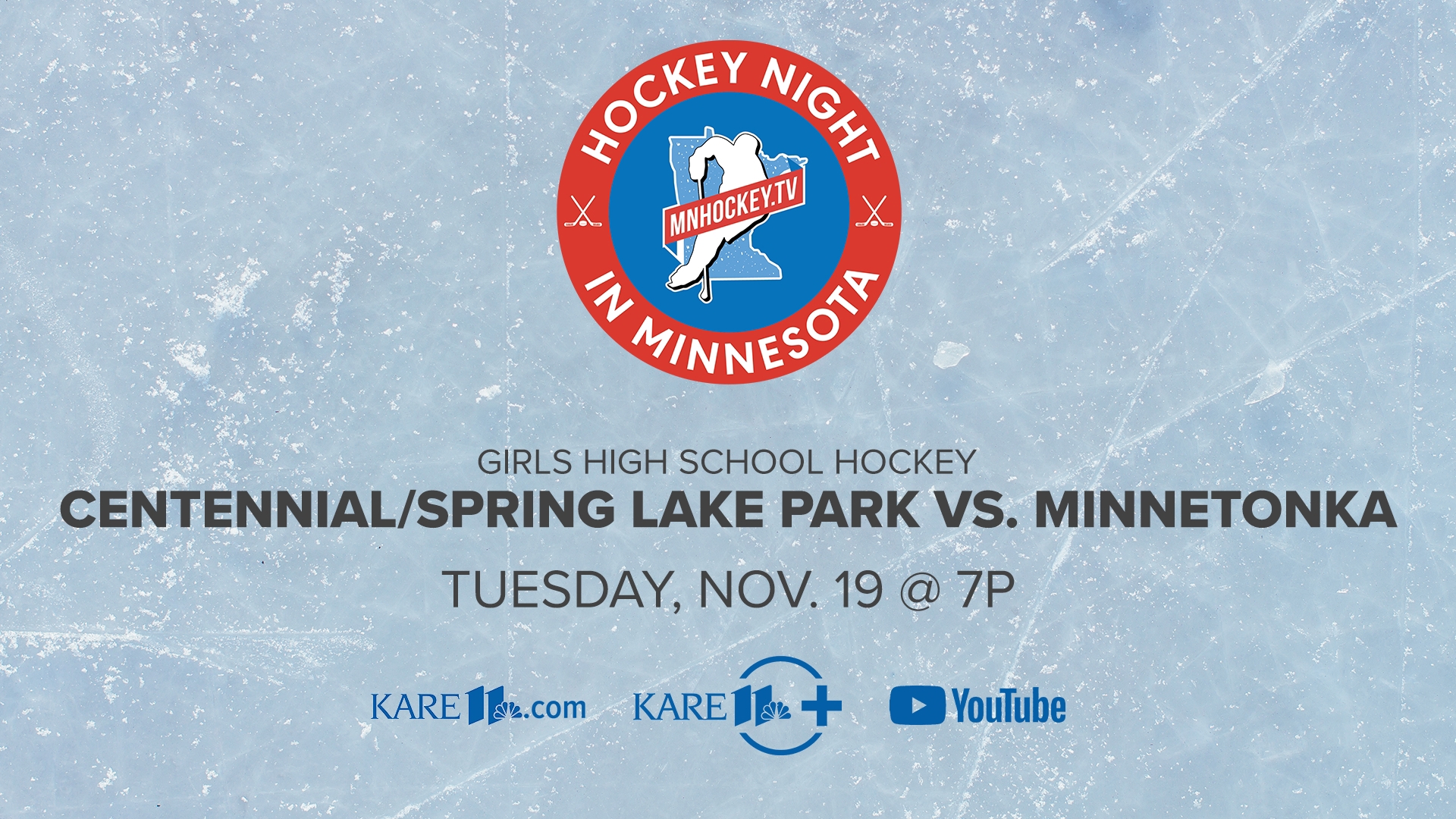 Centennial/Spring Lake Park faces off against Minnetonka in tonight’s Hockey Night in Minnesota livestream.