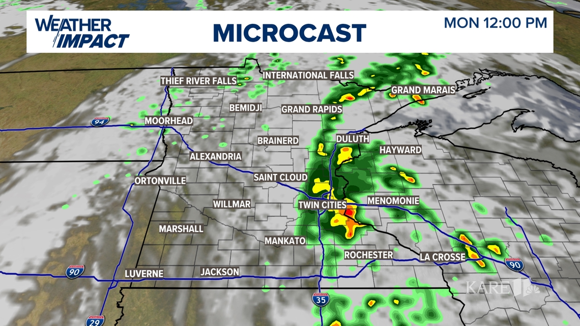 WEATHER: Isolated rain returns Sunday afternoon