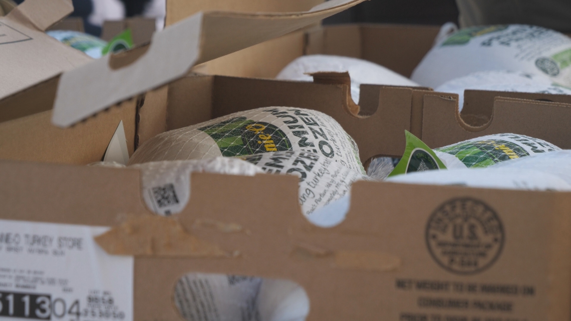 Annual Twin Cities All-Star Giveback event provides free turkey to families ahead of Thanksgiving