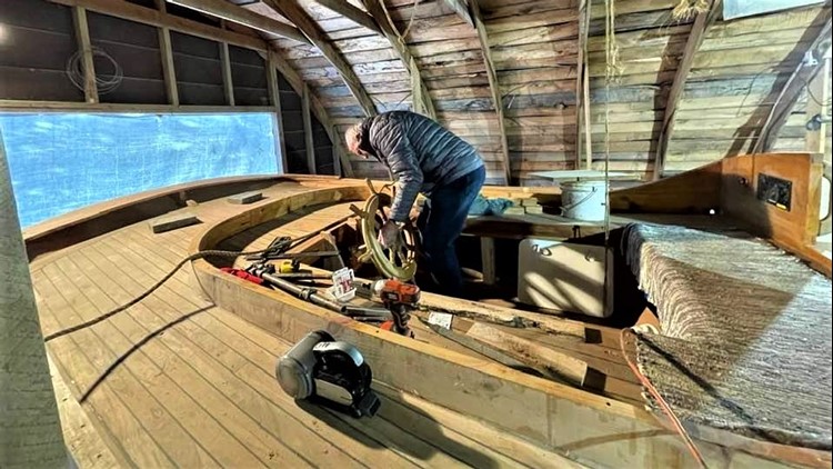 Modern-day 'Noah' spends 37 years building massive wooden boat