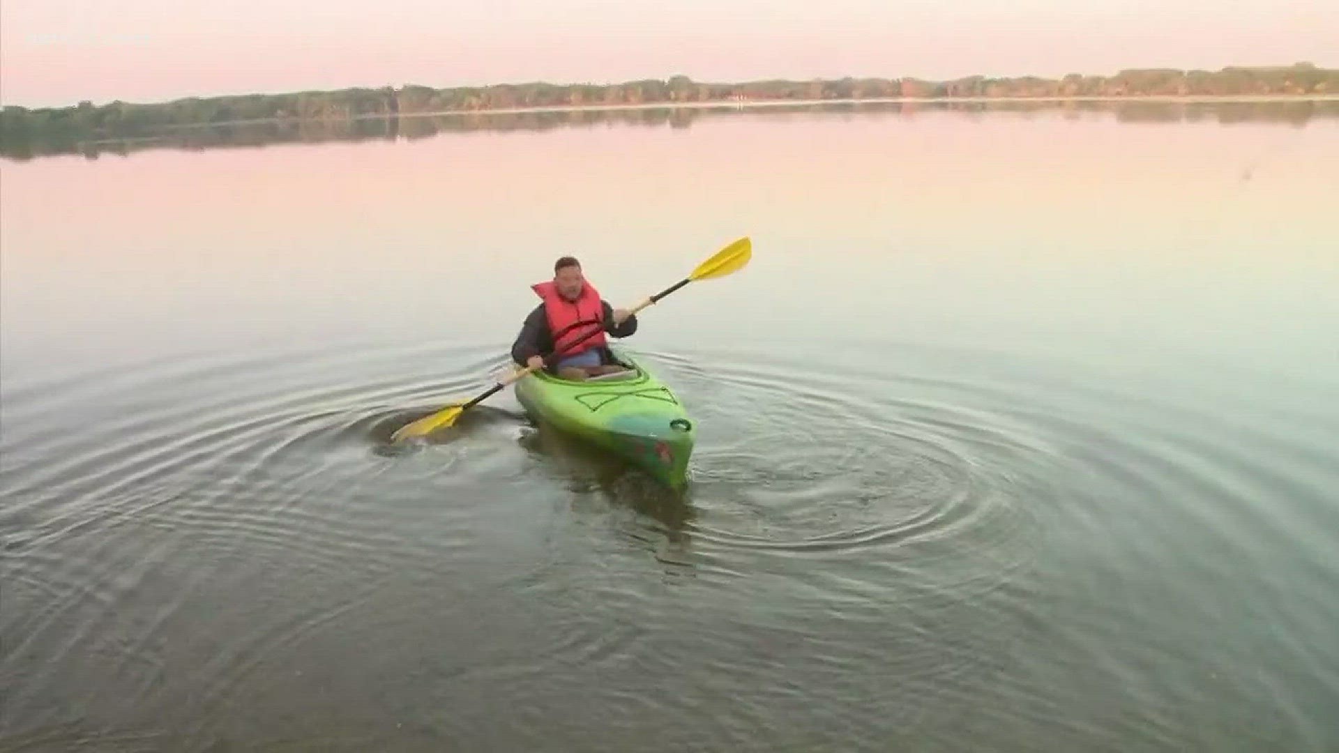 Sven was live on Bde Maka Ska to give the forecast...from the lake! http://kare11.tv/2iTedyz