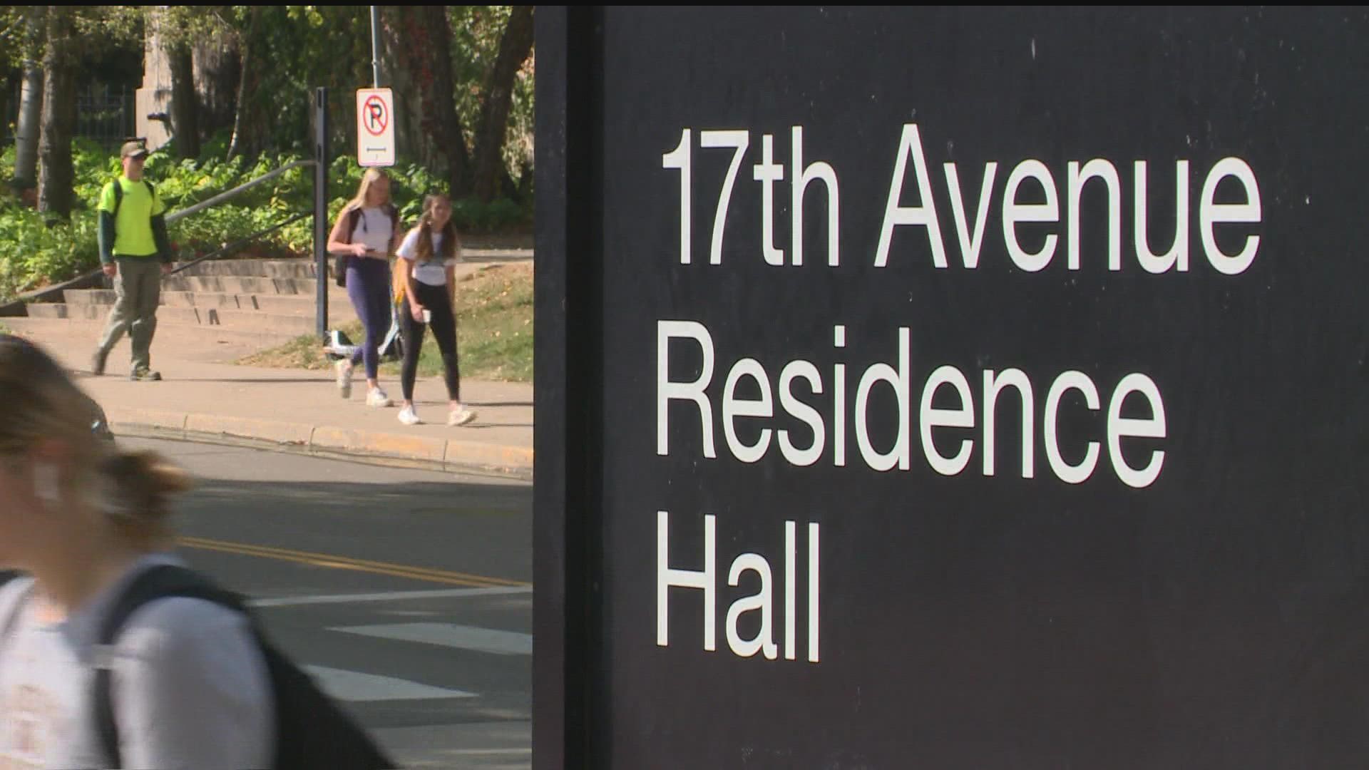 Students living in the 17th Avenue Residence Hall may need to be relocated while their rooms are cleaned on Thursday.