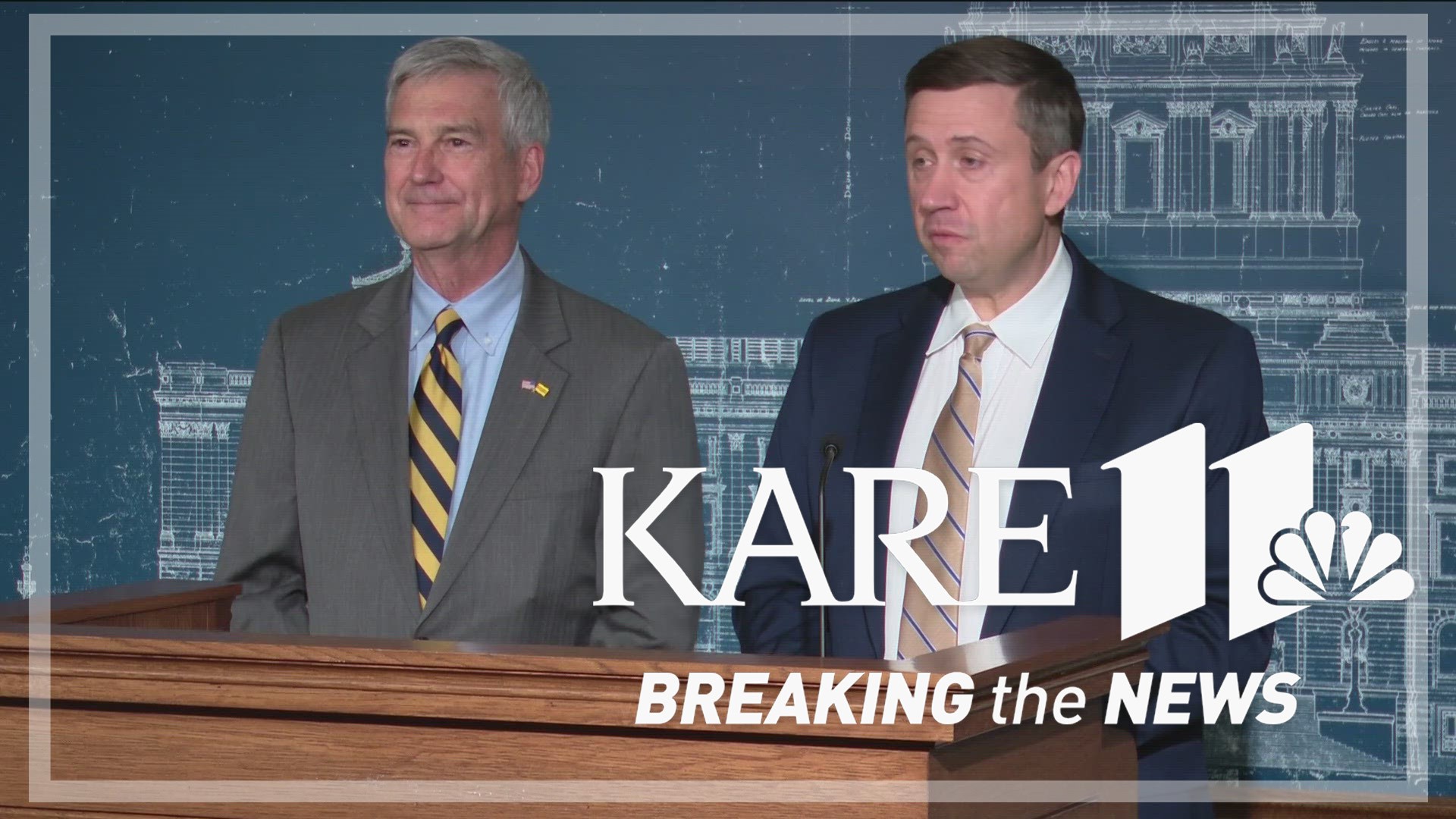 Minnesota's top Republican and Democrat make joint appearance to urge people to come out to precinct caucuses.