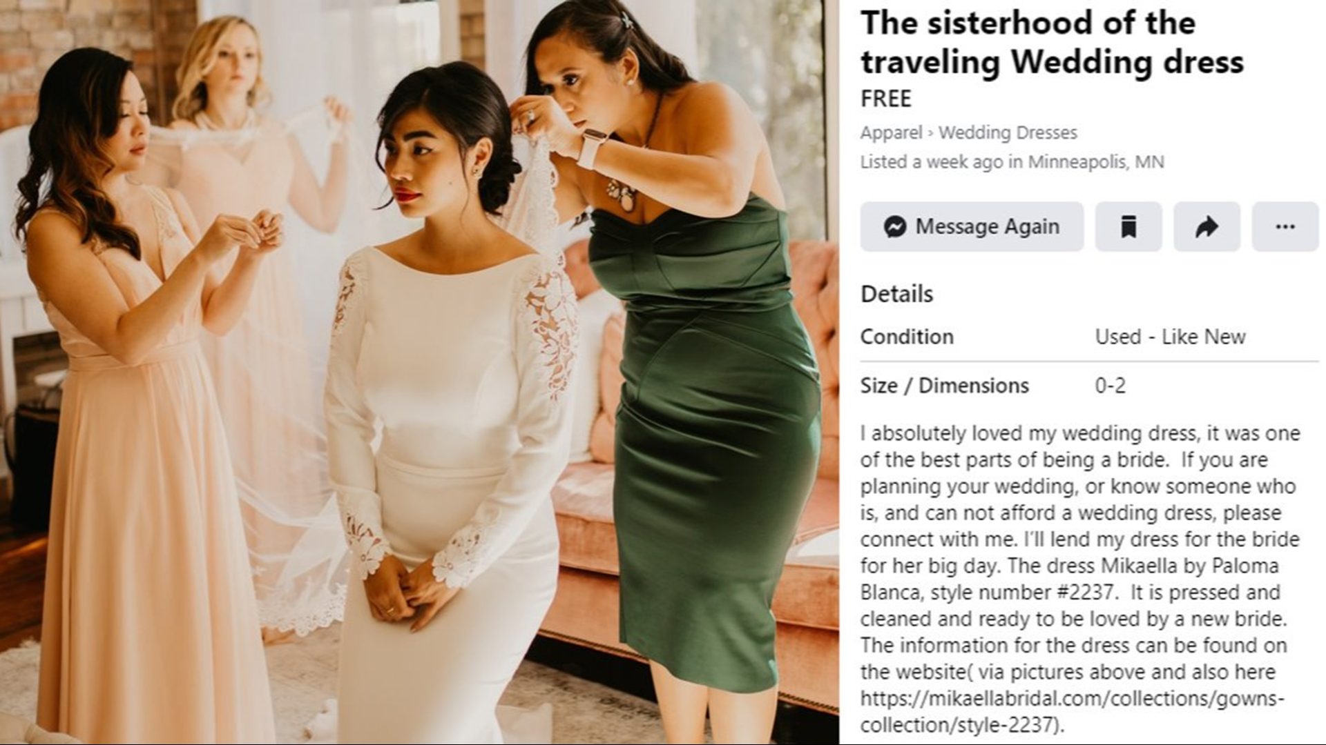 Tina Nguyen had the perfect wedding last year. As she watched other brides navigate COVID-19, she wanted to help. Then she thought of the dress in her closet.