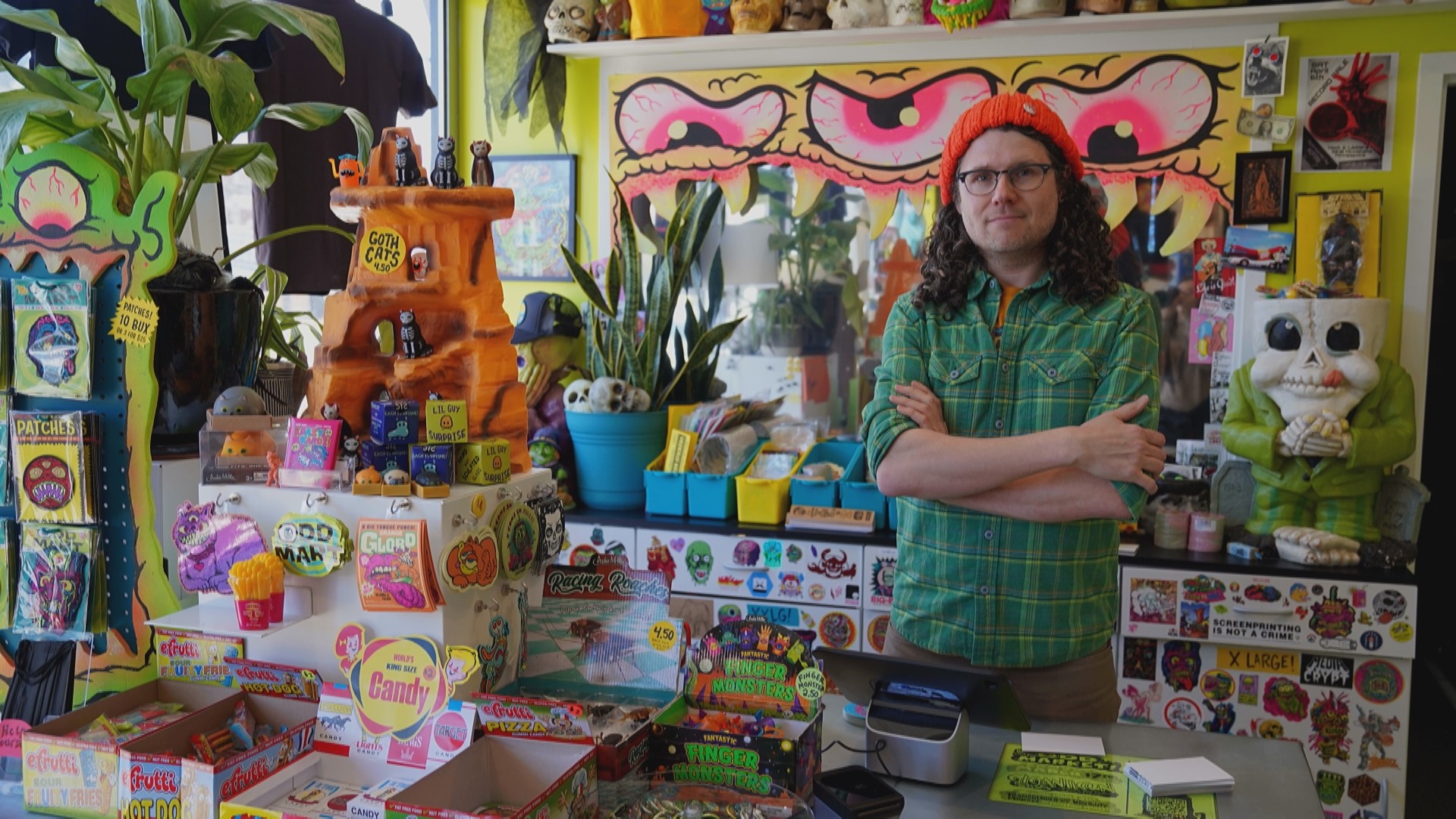 Brad McGinty opened Odd Mart in south Minneapolis last October. The shop features a collection of things McGinty makes and items he enjoys from other creators.