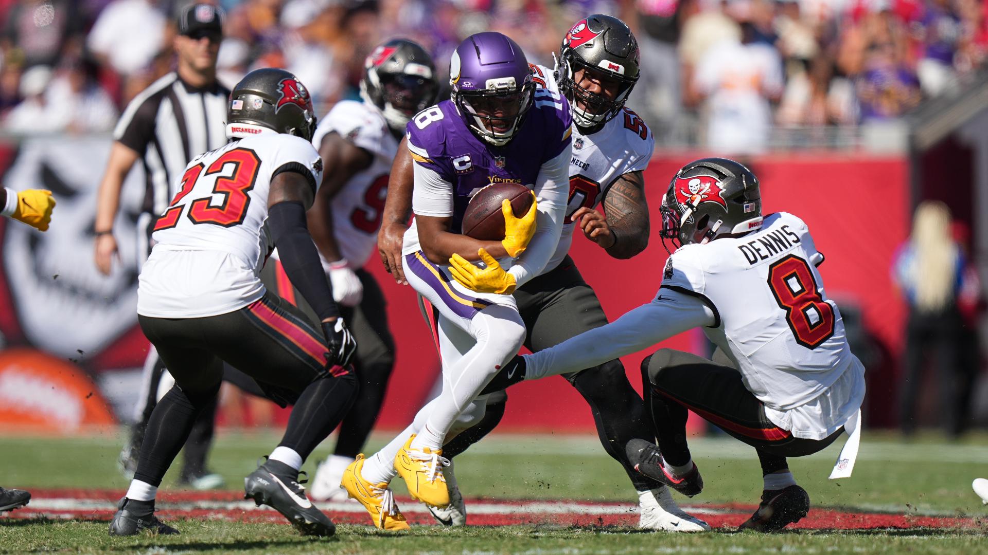 Vikings star receiver Justin Jefferson sprained his ankle, but