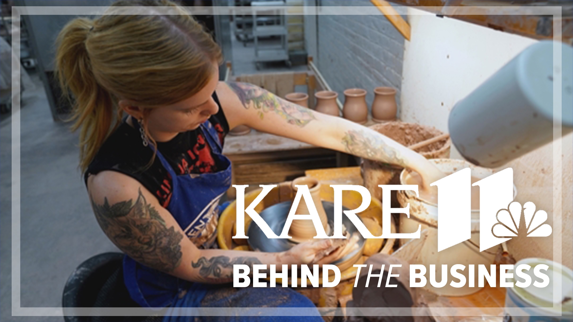 A potter at Deneen Pottery in St. Paul hand-throws anywhere from 200-300 mugs per day.