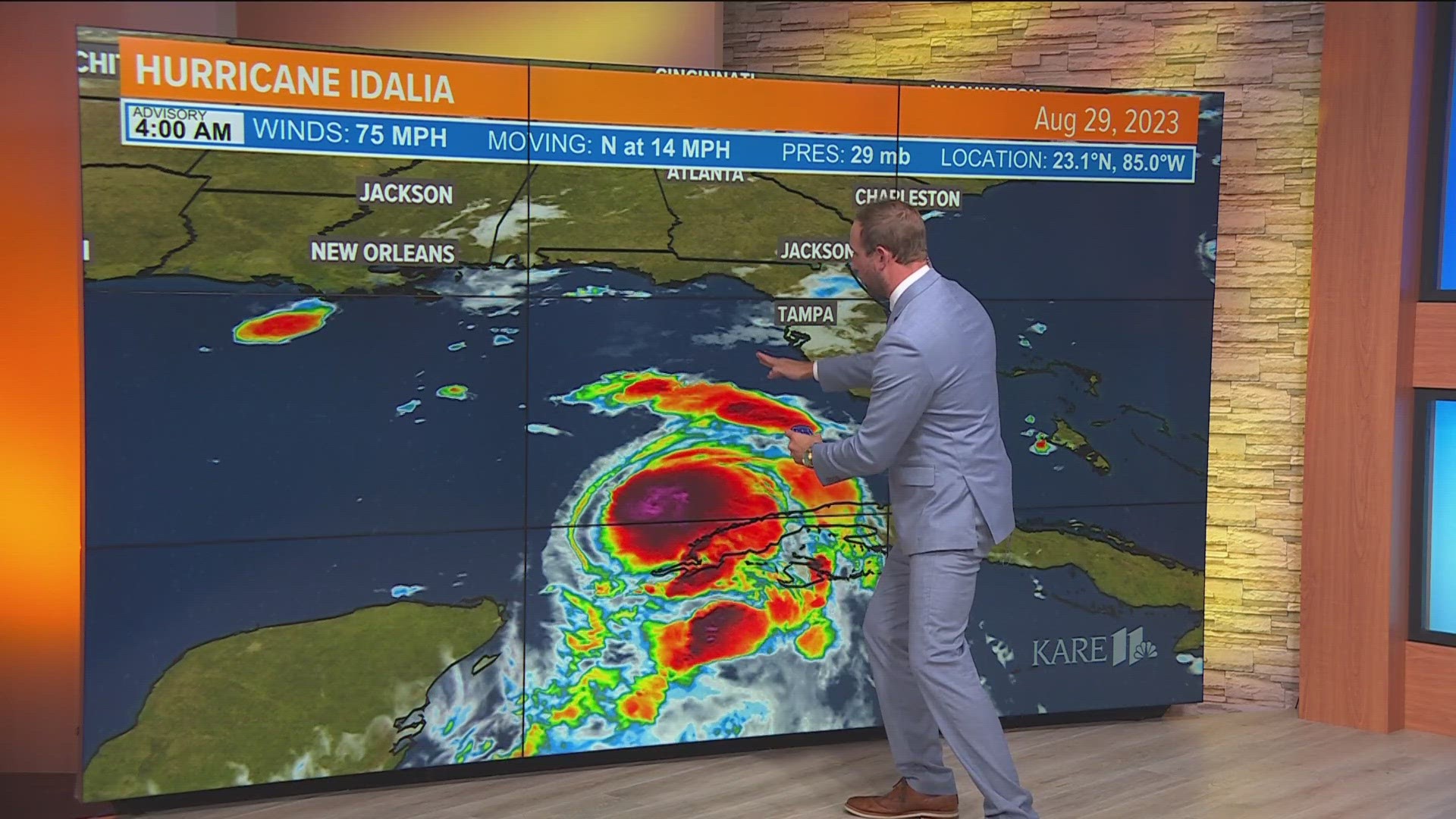 Tropical Storm Idalia is approaching the Gulf of Mexico and then, Florida. The path is expected to shift north toward Tallahassee.