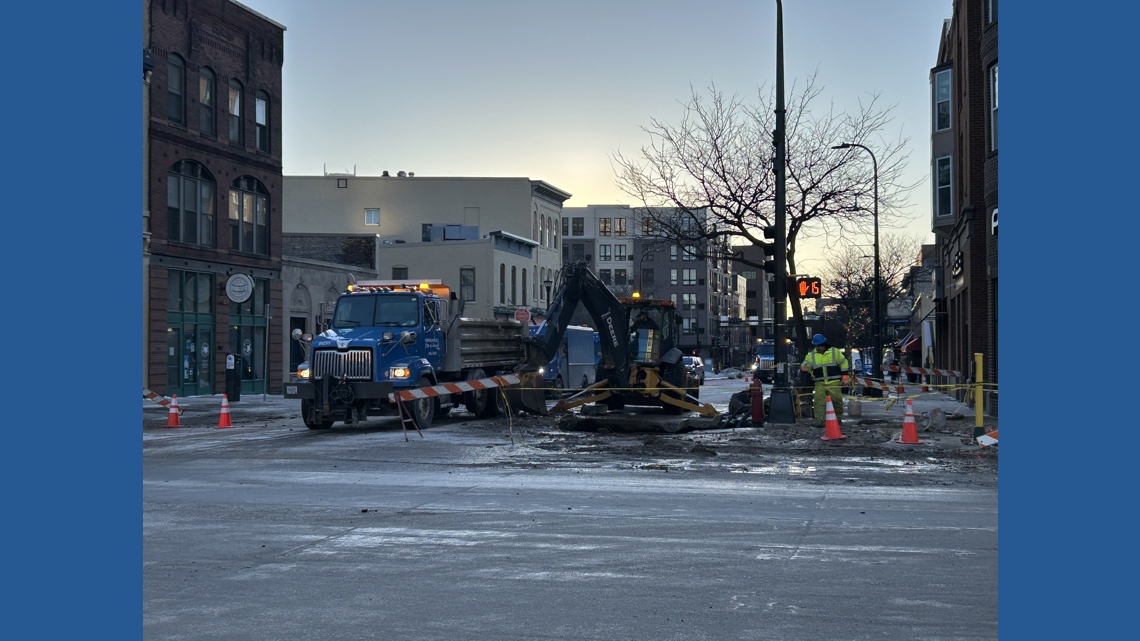 Businesses and residences without water after water main break in NE Minneapolis