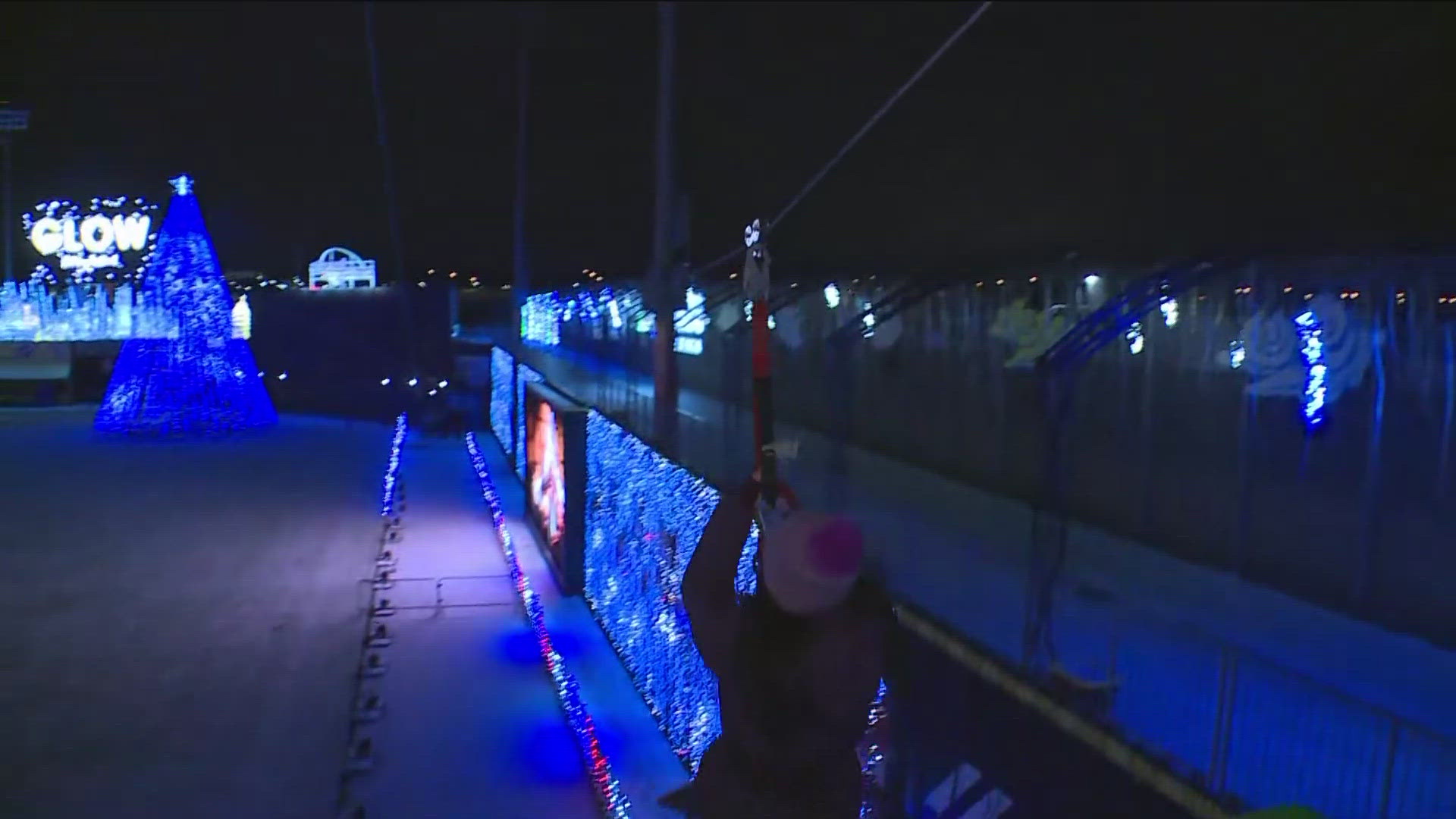 The GLOW Holiday Festival opens Thursday at CHS Field in St. Paul, featuring all kinds of cool stuff - including a zip line that KARE 11's Michelle Baik tried out.