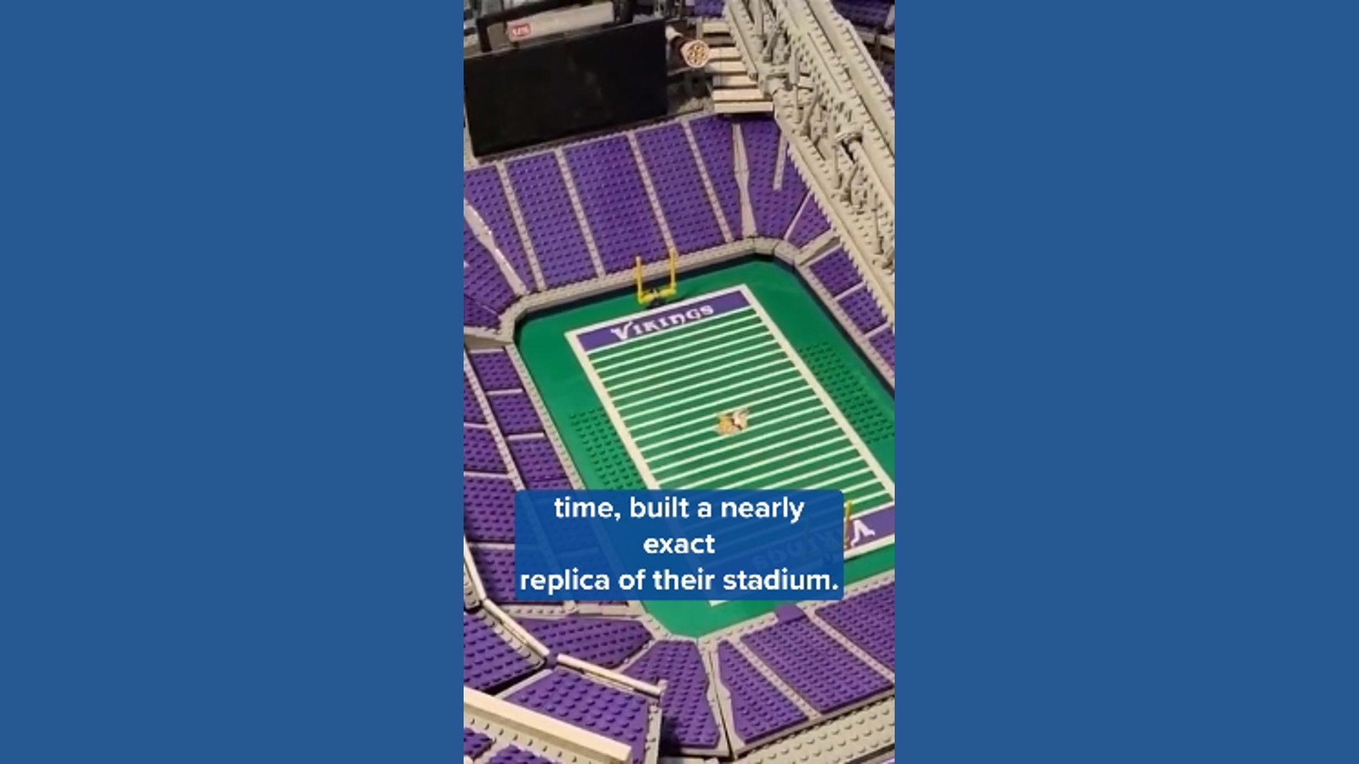 Next time you visit the U.S. Bank Stadium, keep an eye out for the miniature Lego stadium located within.