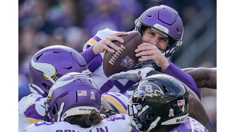 Baltimore Ravens linebacker Daelin Hayes (59) in action during the