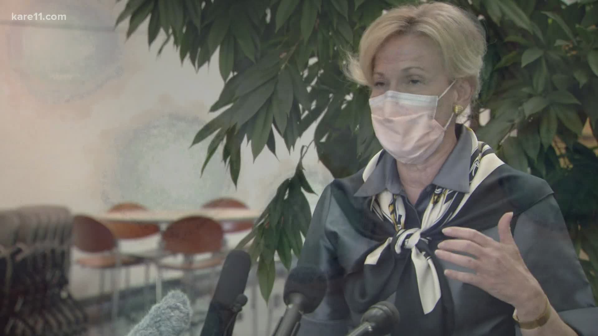 Dr. Deborah Birx says Minnesotans need more mask-wearing when with friends and family members