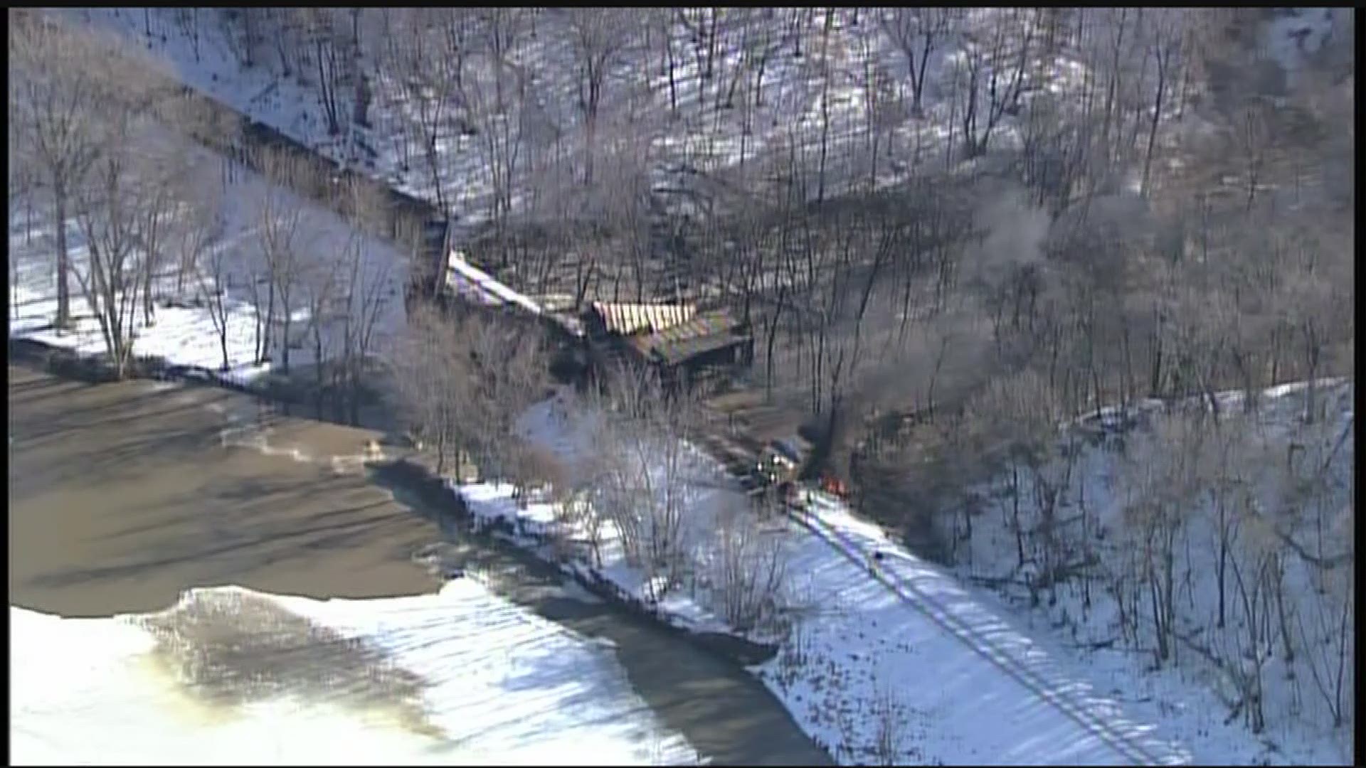 Crews are monitoring a diesel spill and fire that followed the derailment of a Union Pacific train near Le Sueur Friday.