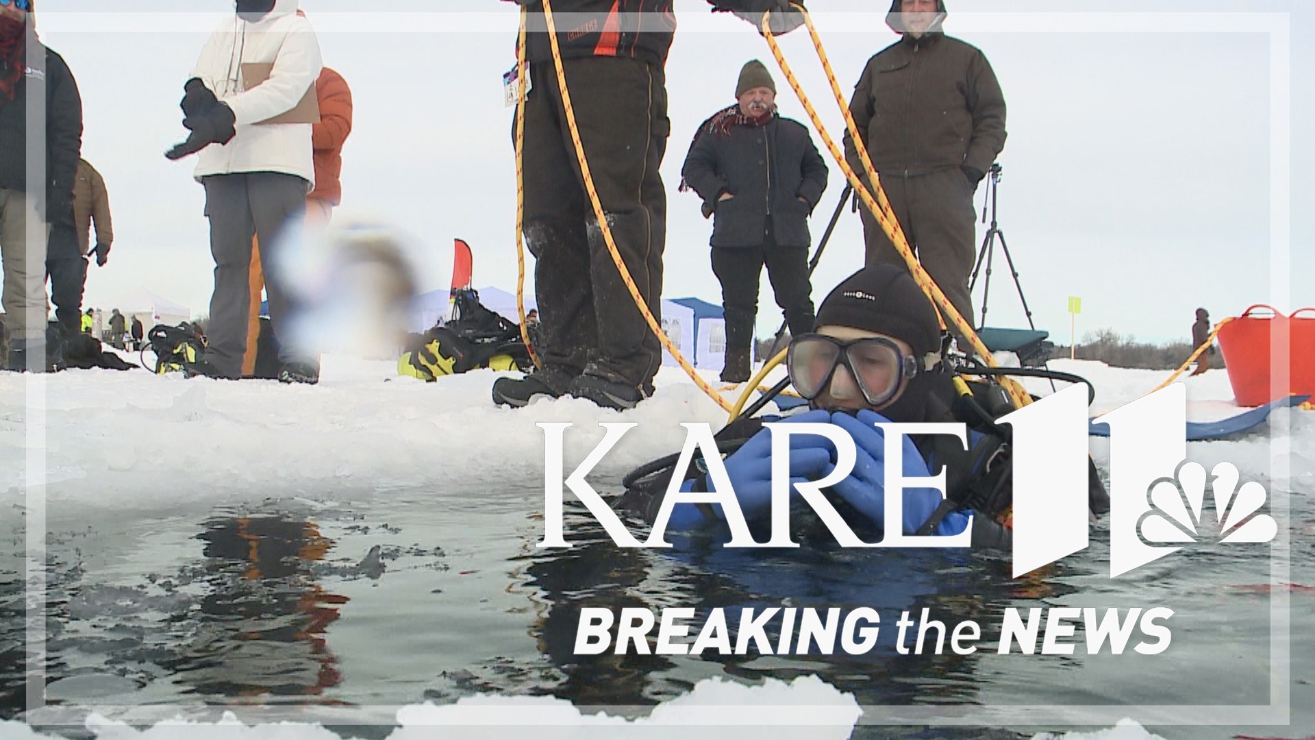 The Ice Festival on White Bear Lake unofficially broke the world record of the most ice scuba divers at a single event.