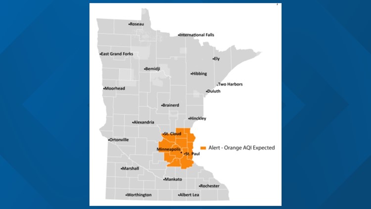 Air quality alert extended in Twin Cities metro, central Minnesota for 2nd time