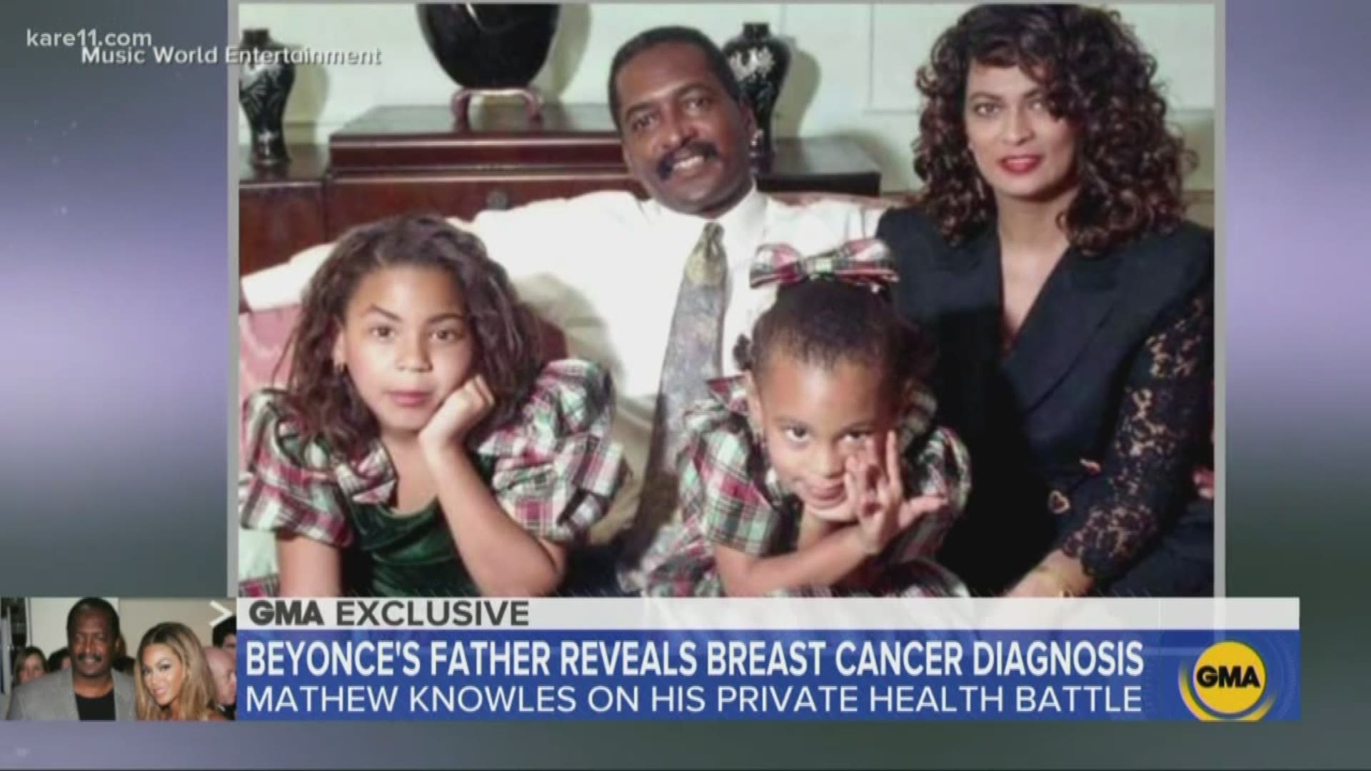 At the start of Breast Cancer Awareness month, Beyonce's father shared that he is a breast cancer survivor.
