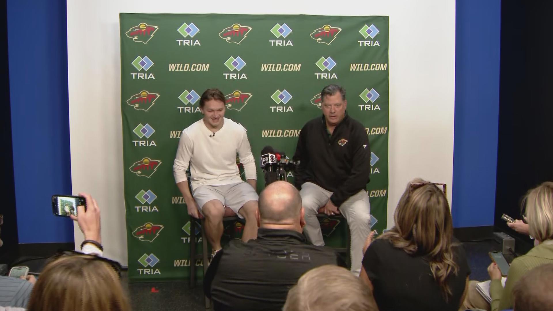 Guerin and Kaprizov sat with reporters to talk about the NHL-record extension and why it was a good deal for both sides.