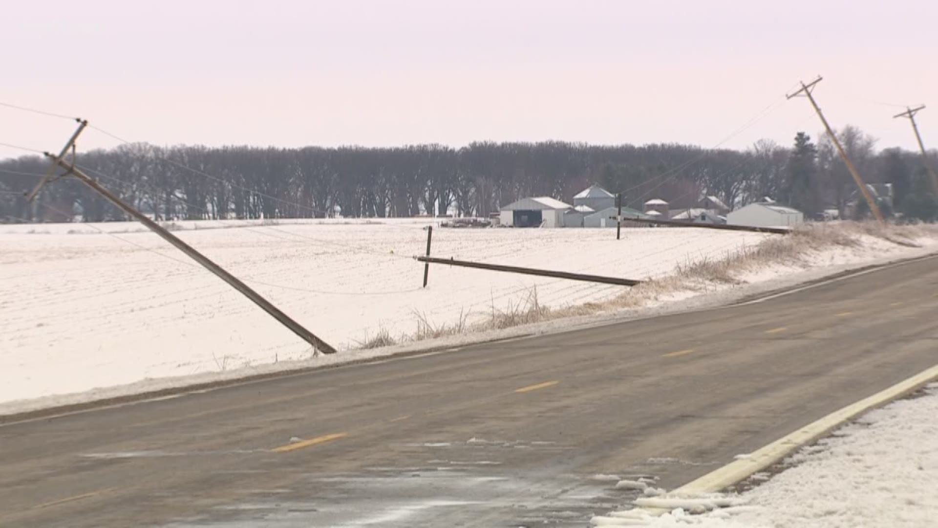 The powerful wind gusts brought down hundreds of trees in Freeborn County and led to widespread power outages.The powerful wind gusts brought down hundreds of trees in Freeborn County and led to widespread power outages.