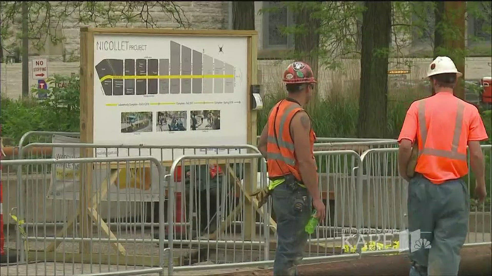 Minneapolis Downtown Council says the construction will be done by November 2018.