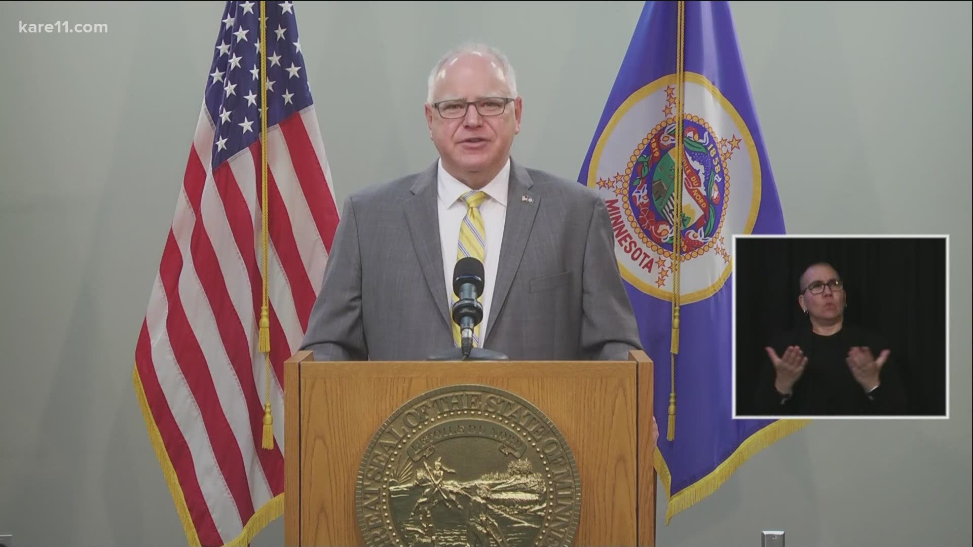 Governor Tim Walz announced he's loosening COVID restrictions starting on May 7