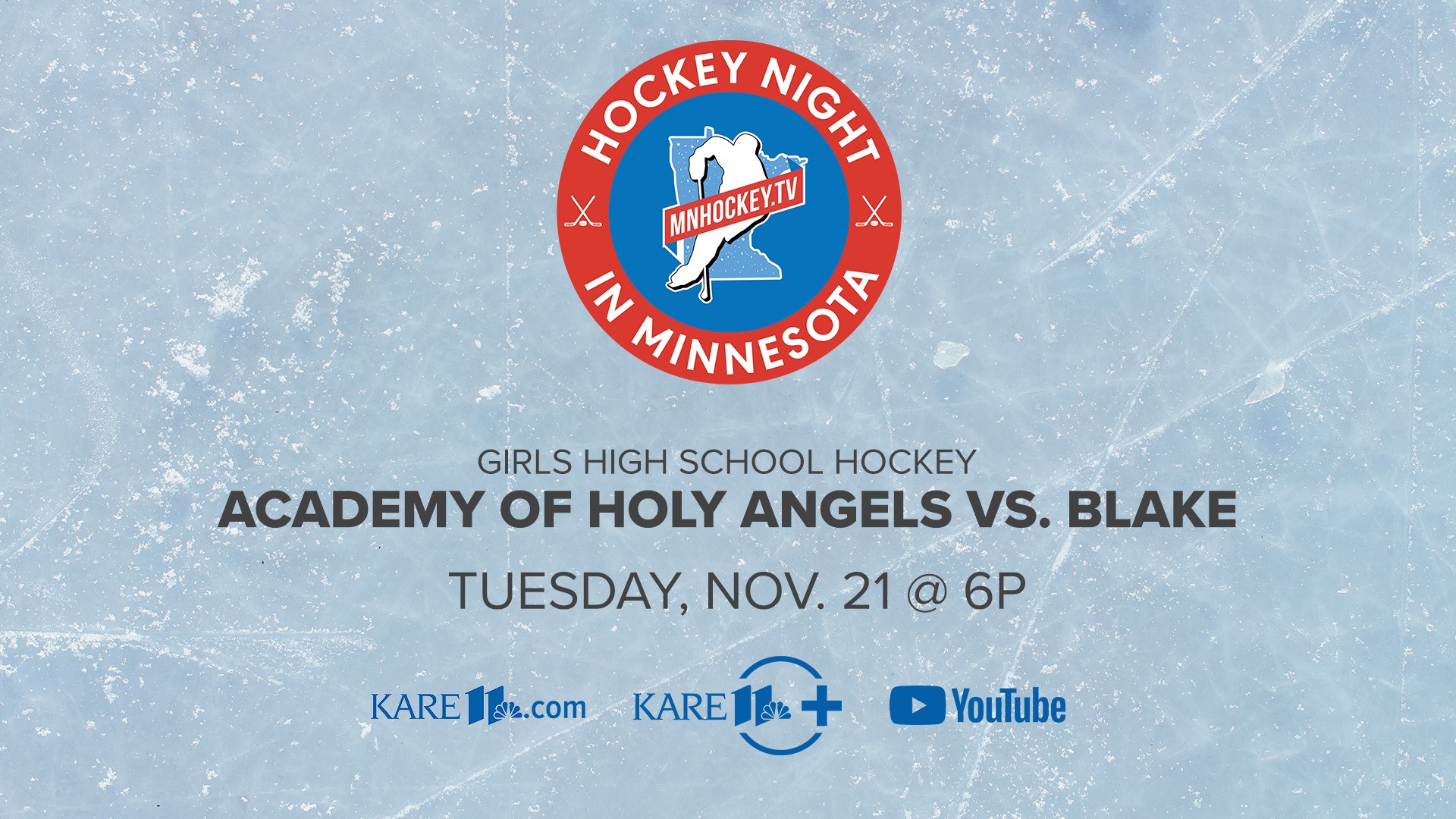 REPLAY: Hockey Night in Minnesota | Academy of Holy Angels vs. Blake ...