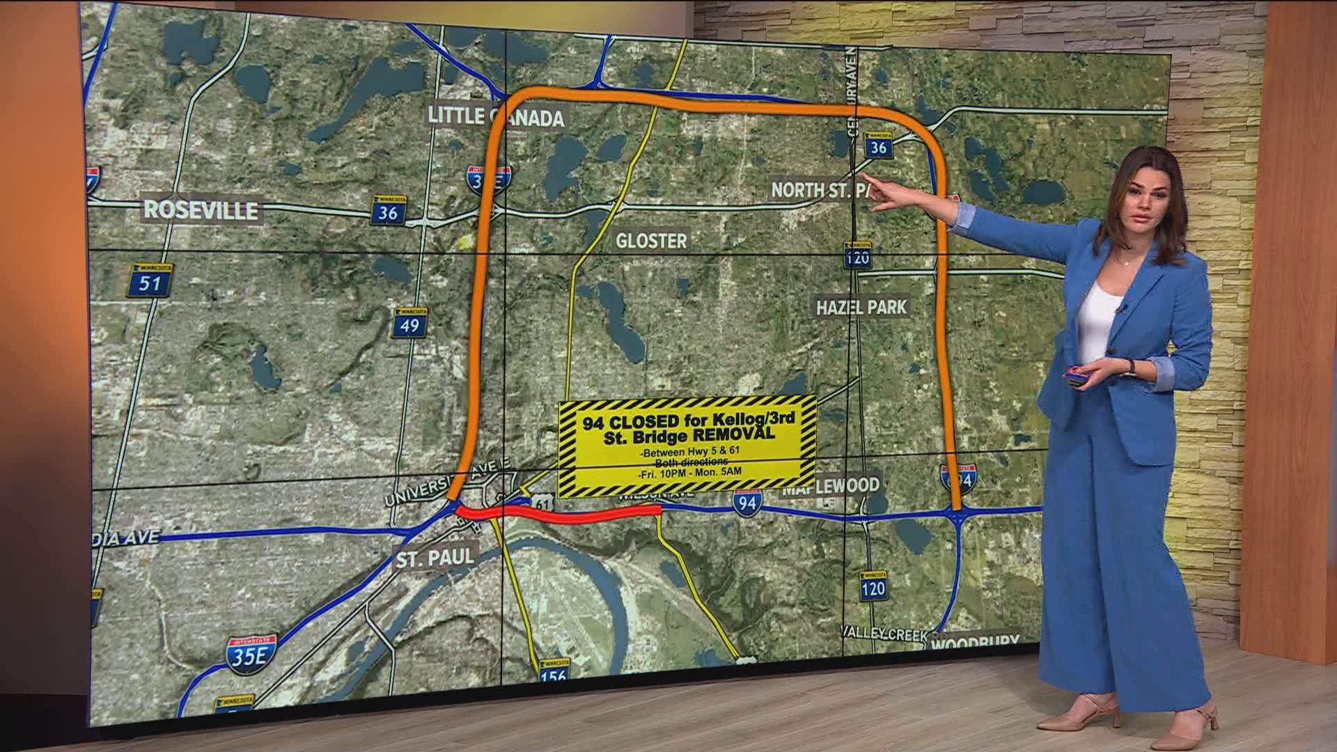 Construction will close two heavily-used stretches of Twin Cities interstate. KARE 11's Alicia Lewis has what you need to know.