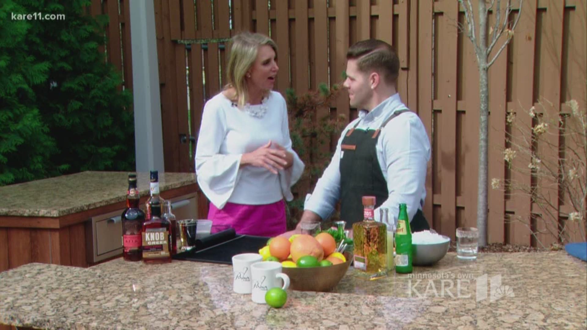 Belinda Jensen heads out to the backyard to mix up some Palomas and Mint  Juleps with Tim Kingston from the newly-opened Parlour in St. Paul.