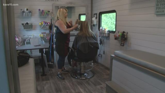 Mobile Hair Salon Travels Rural Mn Kare11 Com