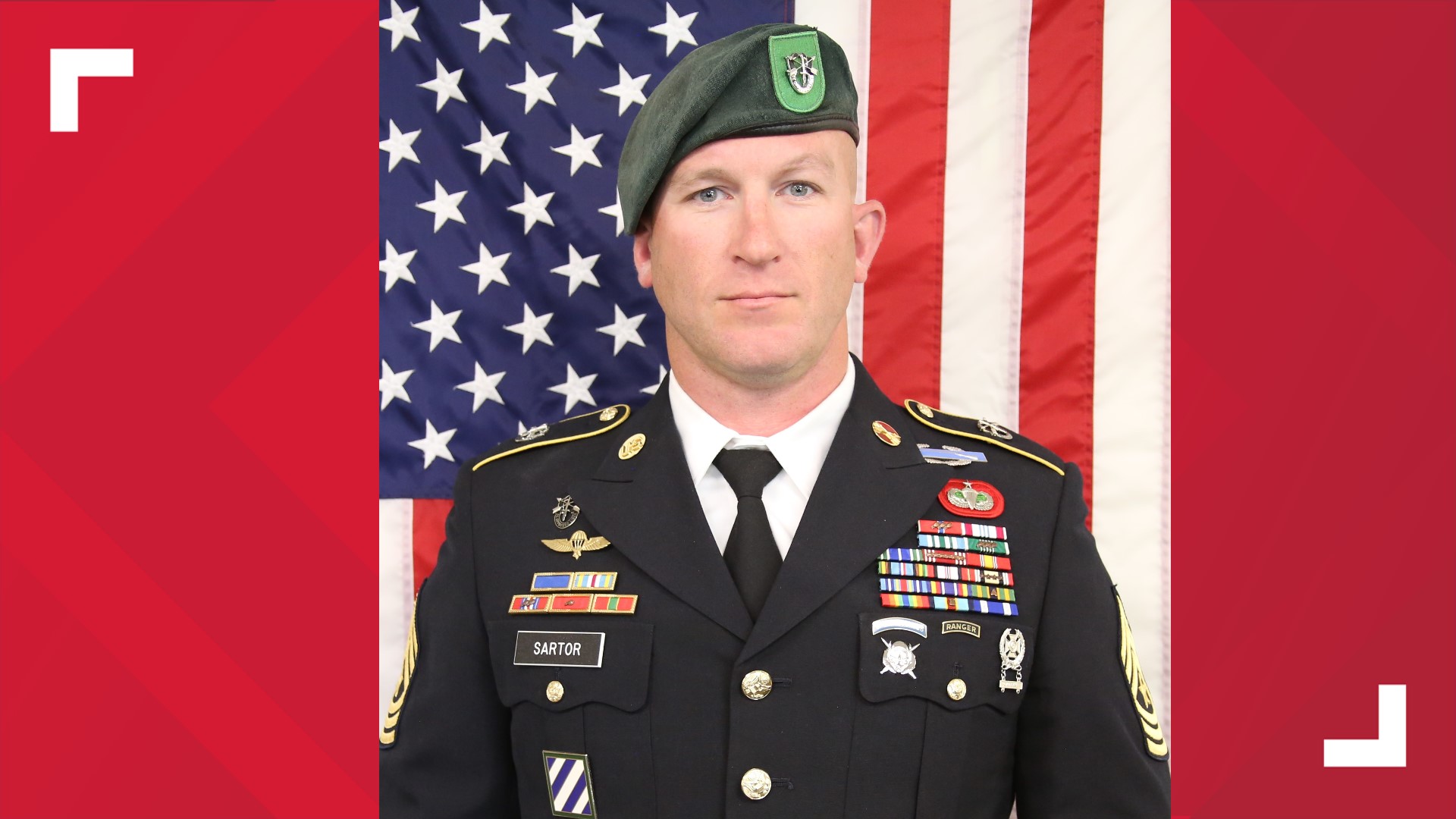 Sgt. Maj. James G. Sartor a decorated Army serviceman, died on July 13 in combat while serving in Afghanistan. He was 40 years old.