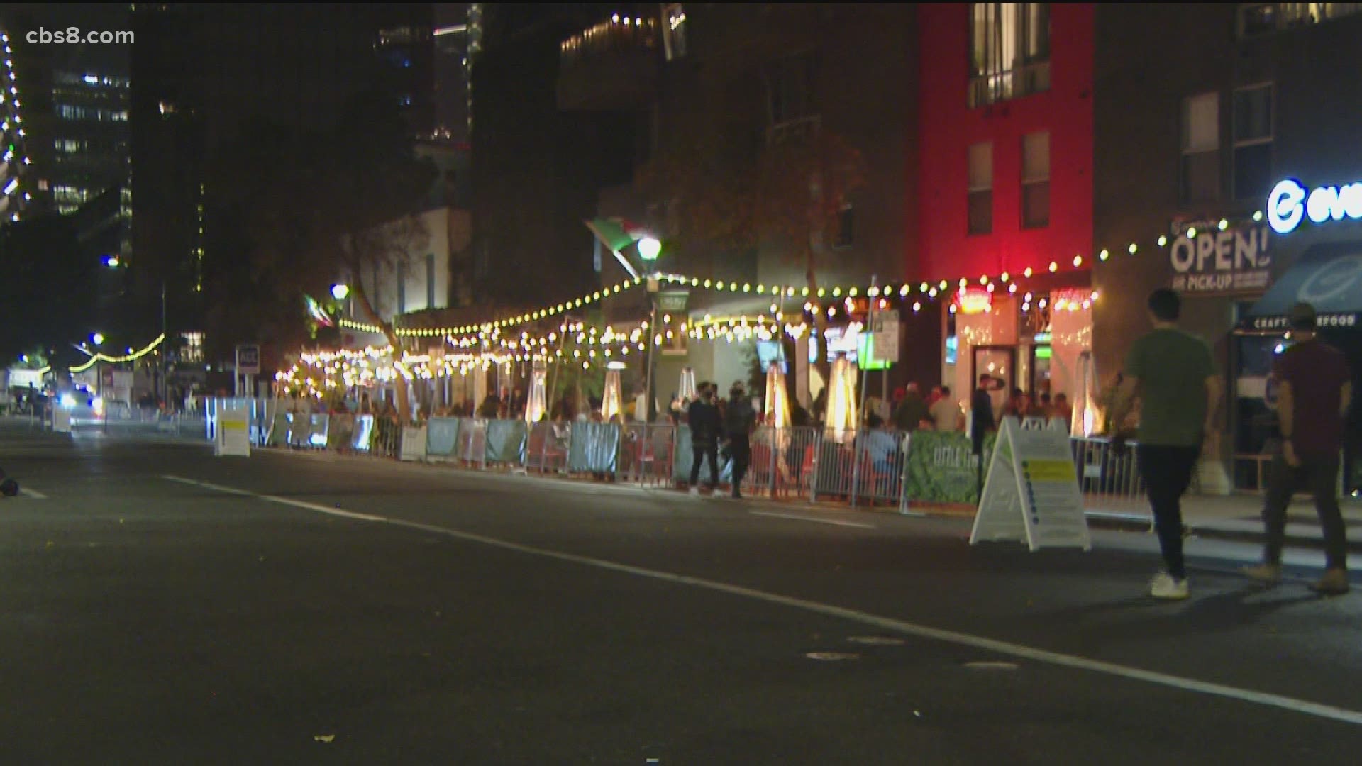 San Diego has a soft curfew of 10 p.m. for eateries.