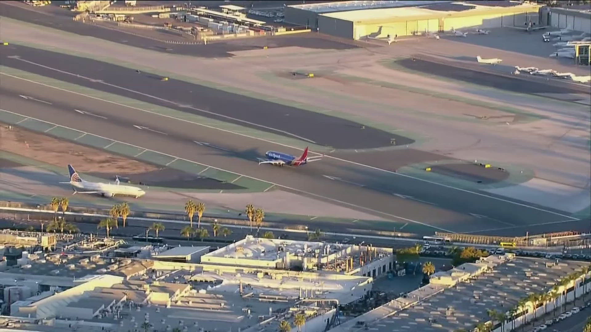 Air traffic control cleared two Southwest Airlines planes on the same runway.