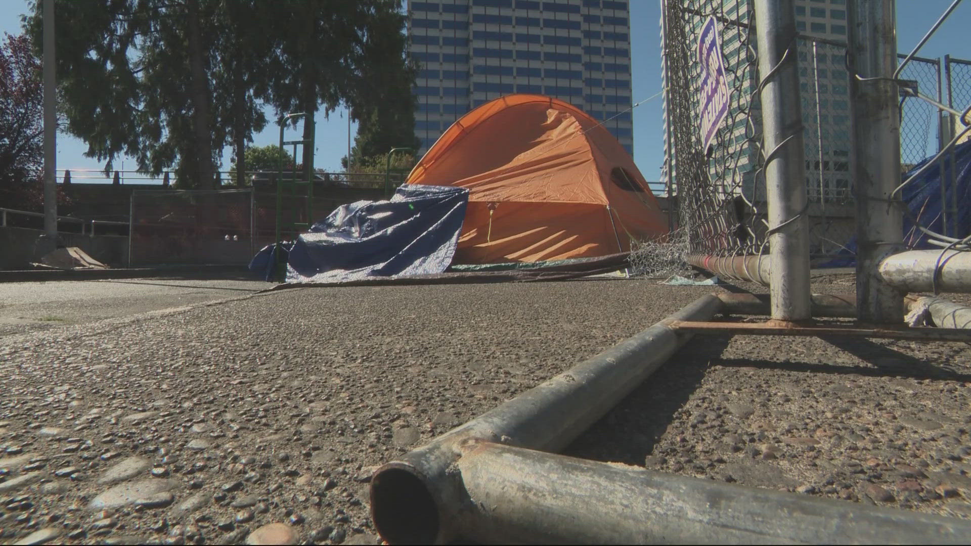 For the second time this year, firefighters were called out to a woman giving birth at a homeless camp below the Morrison Bridge.