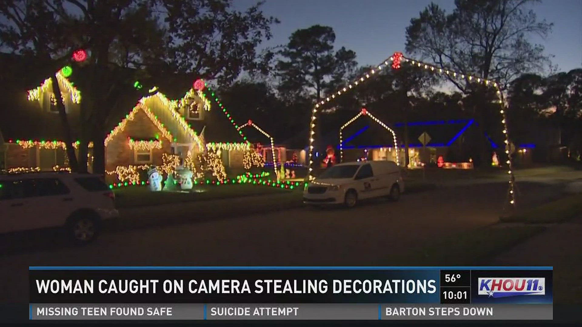After a woman was caught on camera stealing Christmas decorations from a home in Pasadena, residents say they are coming up with ways to make decorations harder for thieves to steal.