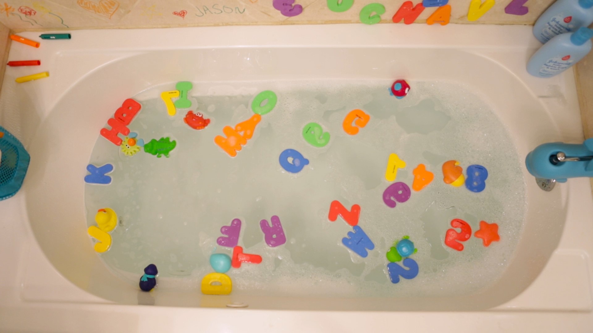 Bathtime should never be boring. From foam letters and bath crayons to a faucet cover and more... we'll show you how to keep your toddler entertained and safe in the bathtub.