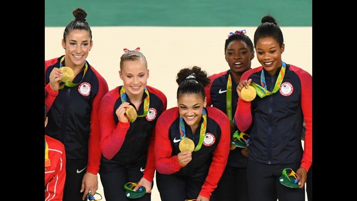 Aly Raisman, Gabby Douglas make gymnastics history in comeback