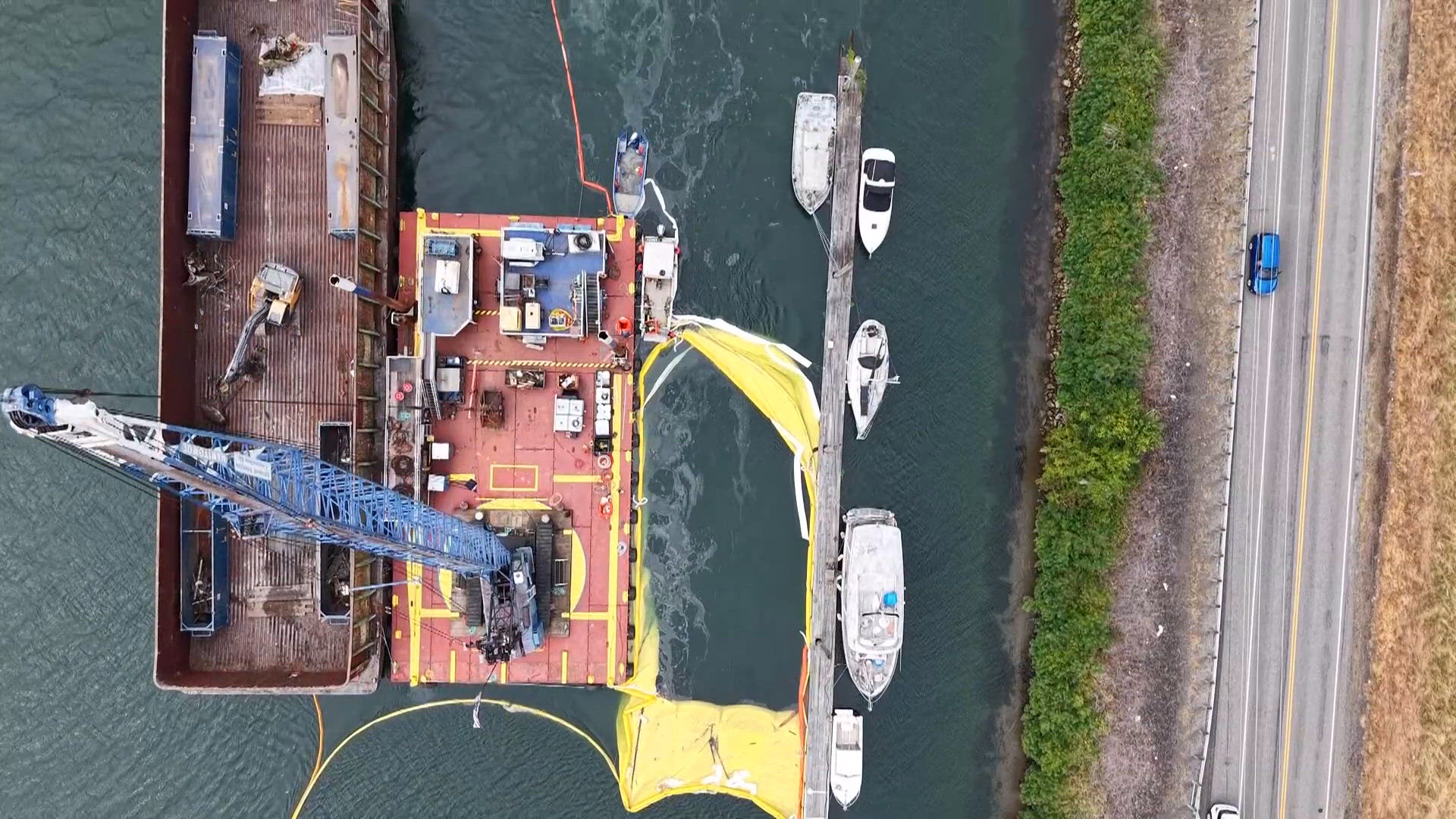 Sunken World War II ship removed from river in Washington after leaking oil for years The ship survived for decades after the war, and its last owner had planned to convert it into a bed and breakfast on the water.