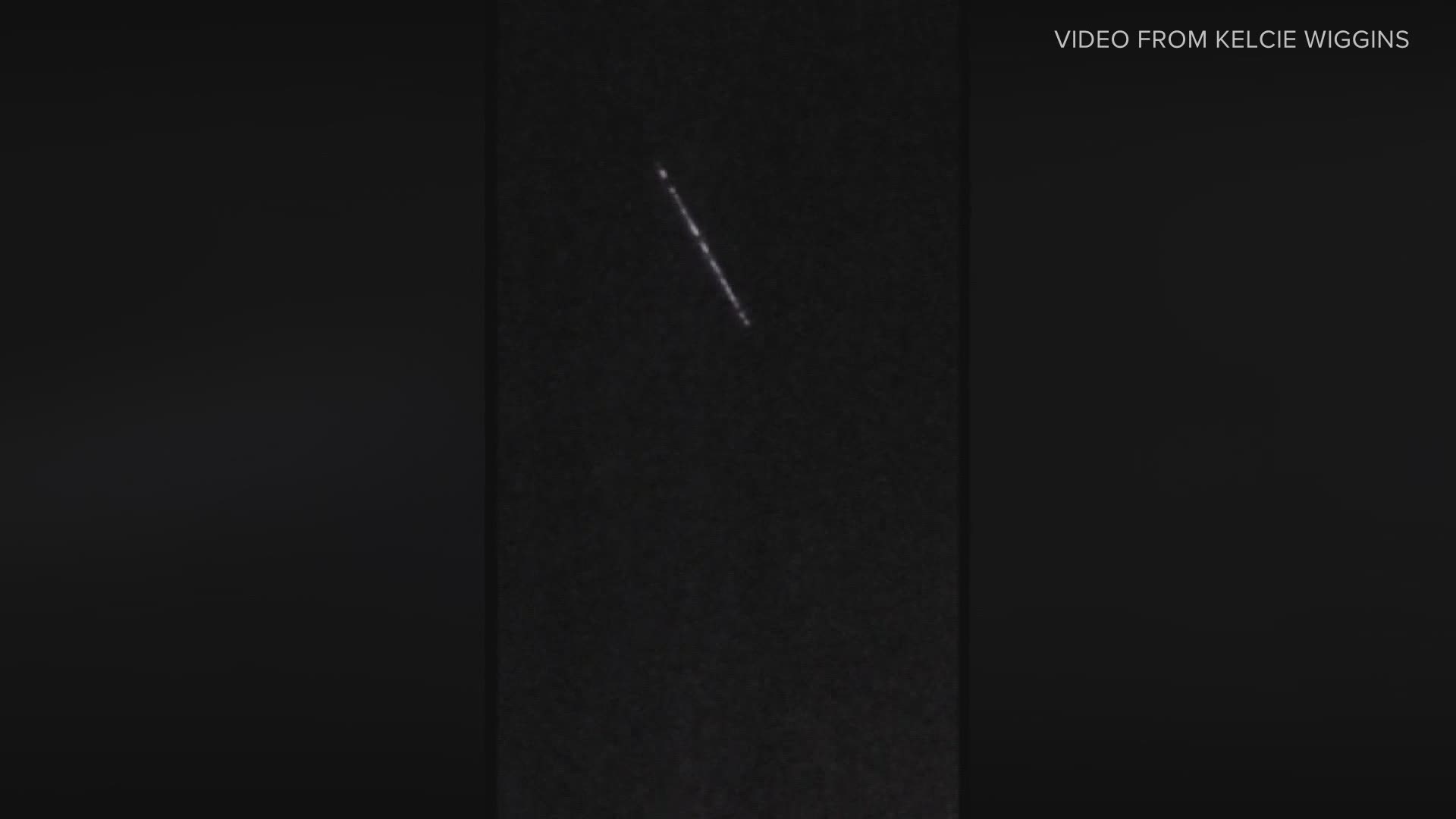 Dr. James Davenport, a professor at the University of Washington, says the lights seen in the sky over western Washington Tuesday were Starlink satellites.