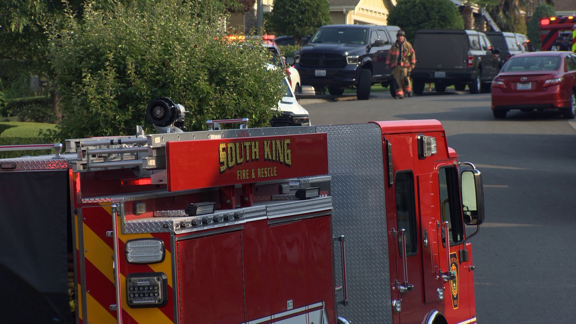 2 firefighters hospitalized after Tesla explodes inside garage in Washington