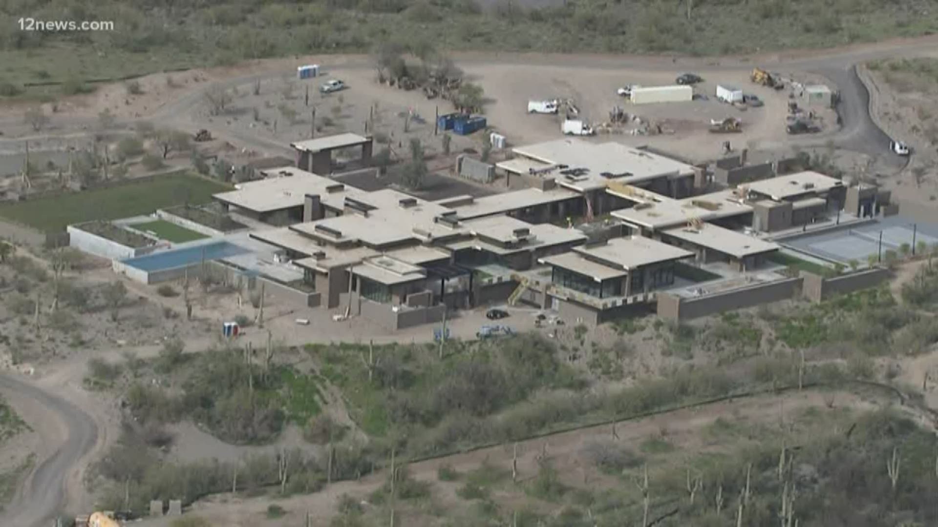 A massive construction project in Cave Creek is apparently one of the largest homes in the state and possibly the country.