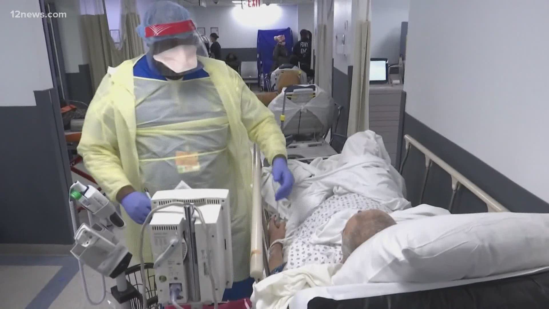 Arizona's holiday surge in COVID cases is filling up hospital beds faster than ever. It's causing people with other serious health problems to be squeezed out.