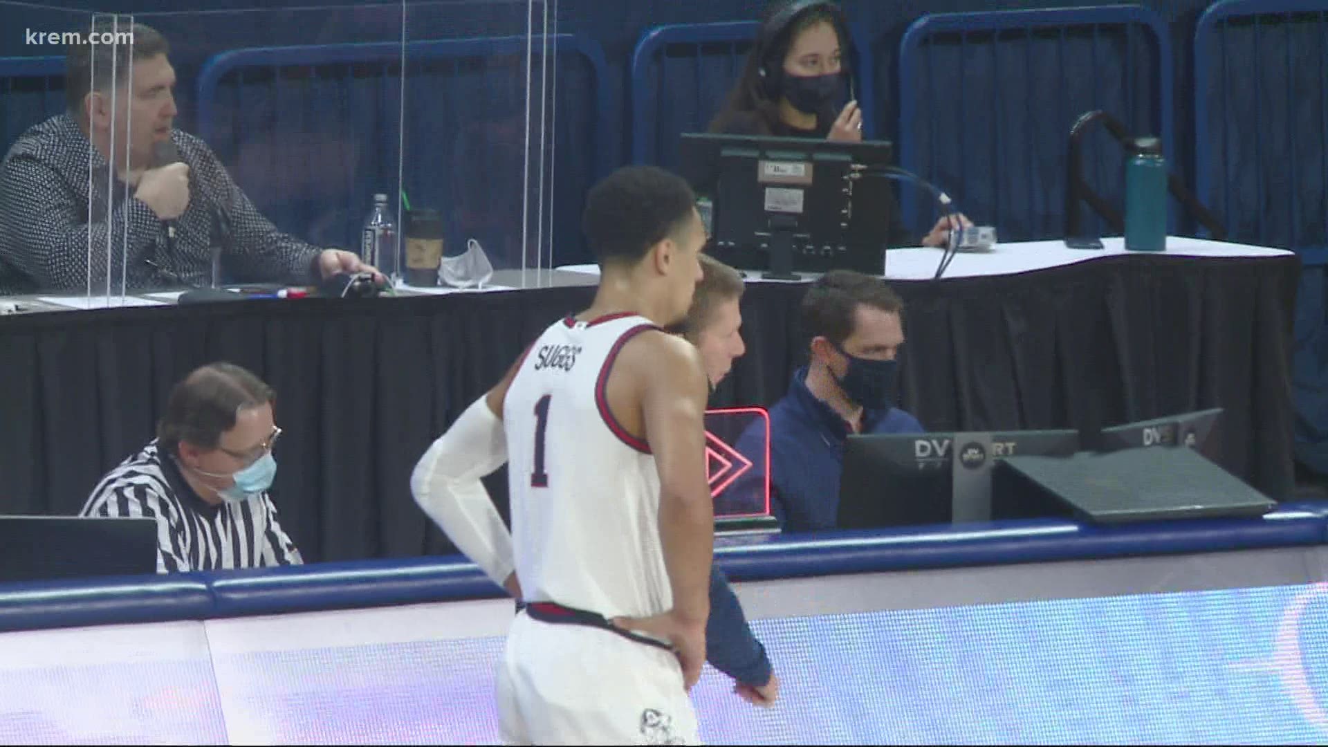 Gonzaga men's basketball guard Jalen Suggs announced via Twitter that he has declared for the NBA Draft. He is expected to be a top five pick.