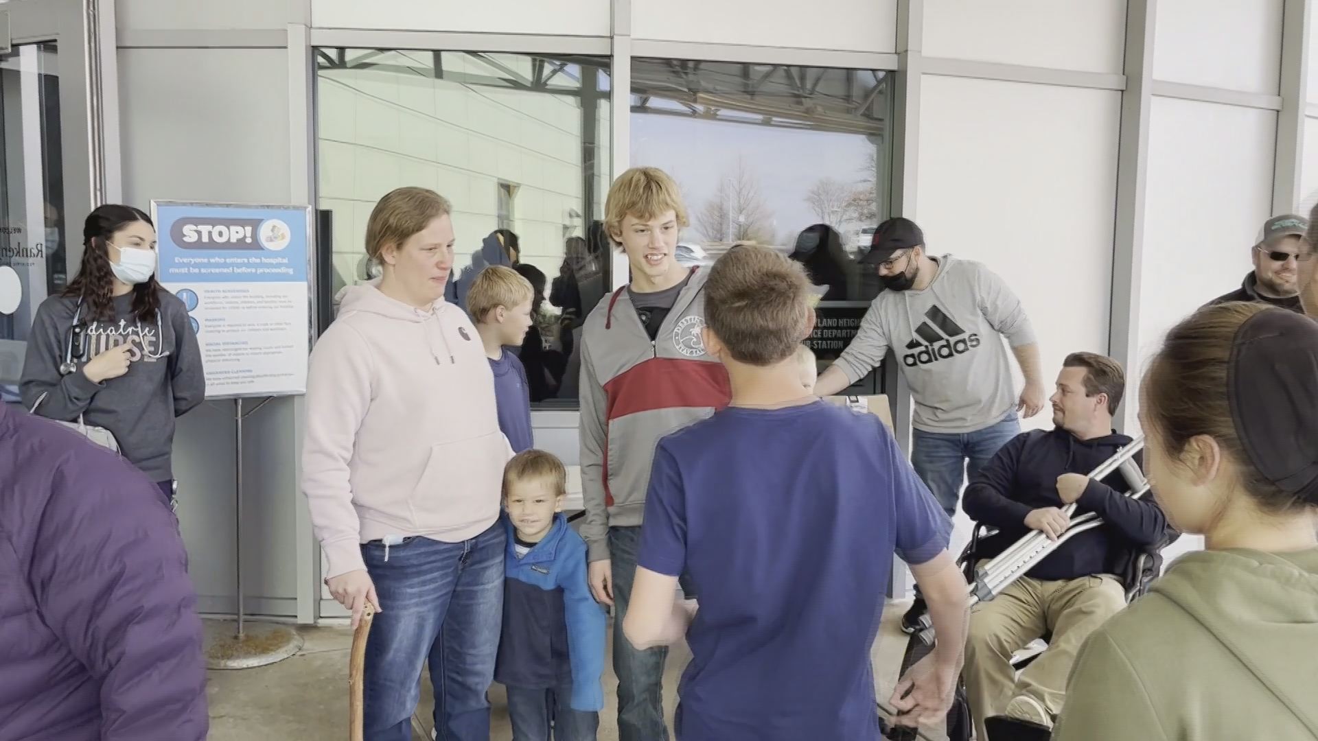 Two weeks after the storm he arrived at Ranken-Jordan Pediatric Bridge Hospital in St. Louis unable to move his legs. This past week, he walked out on his own.