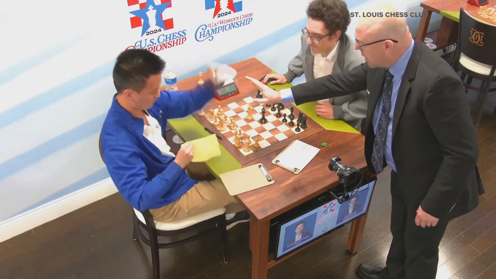 A chess grandmaster has been expelled from the 2024 U.S. Chess Championship in St. Louis. The St. Louis Chess Club said Christopher Yoo violated the code of conduct.