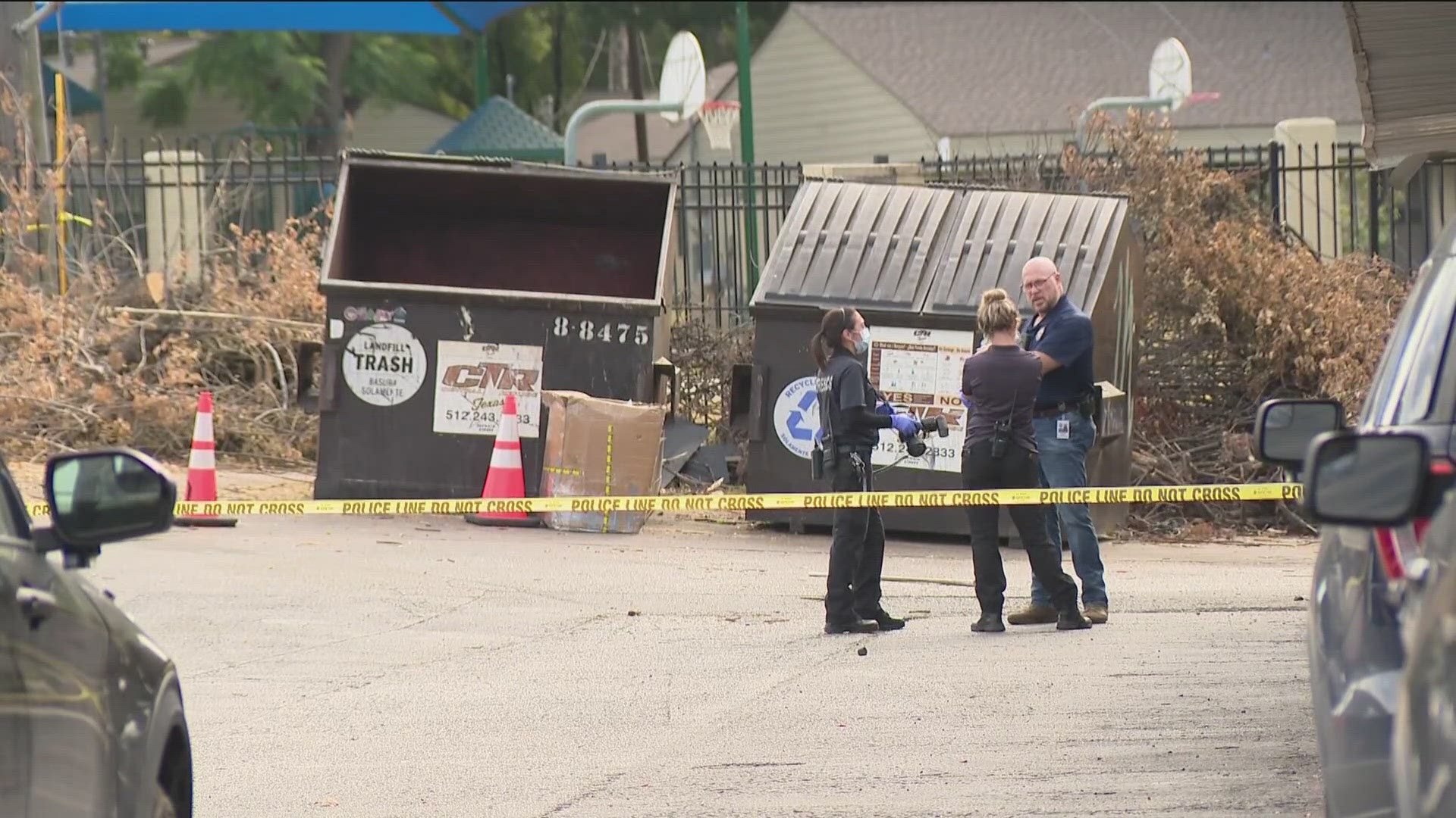 The baby is alive, safe and appears to be healthy with no signs of distress on its body, according to APD.