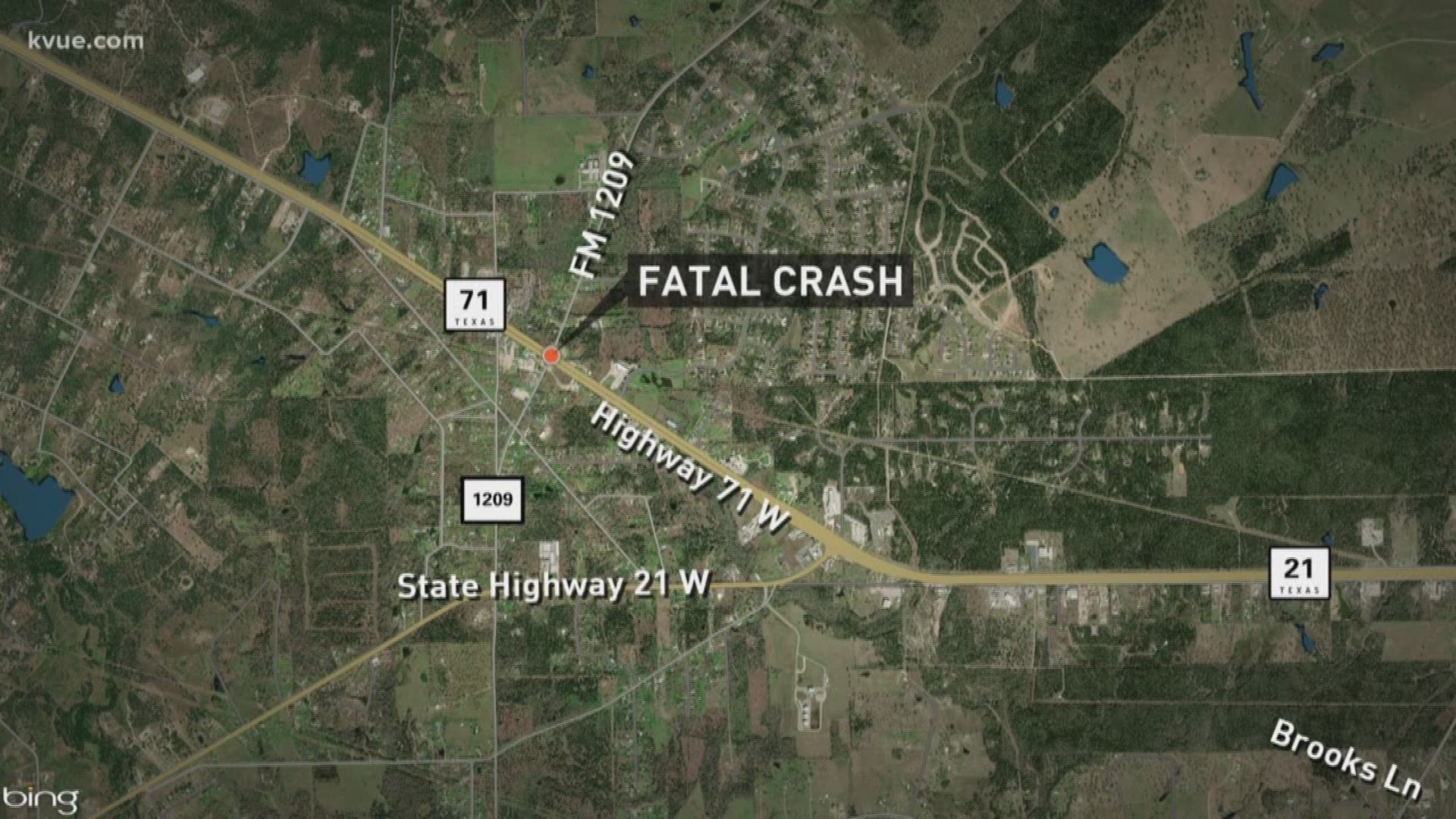 One person killed in crash on Texas Highway 71 in Bastrop County