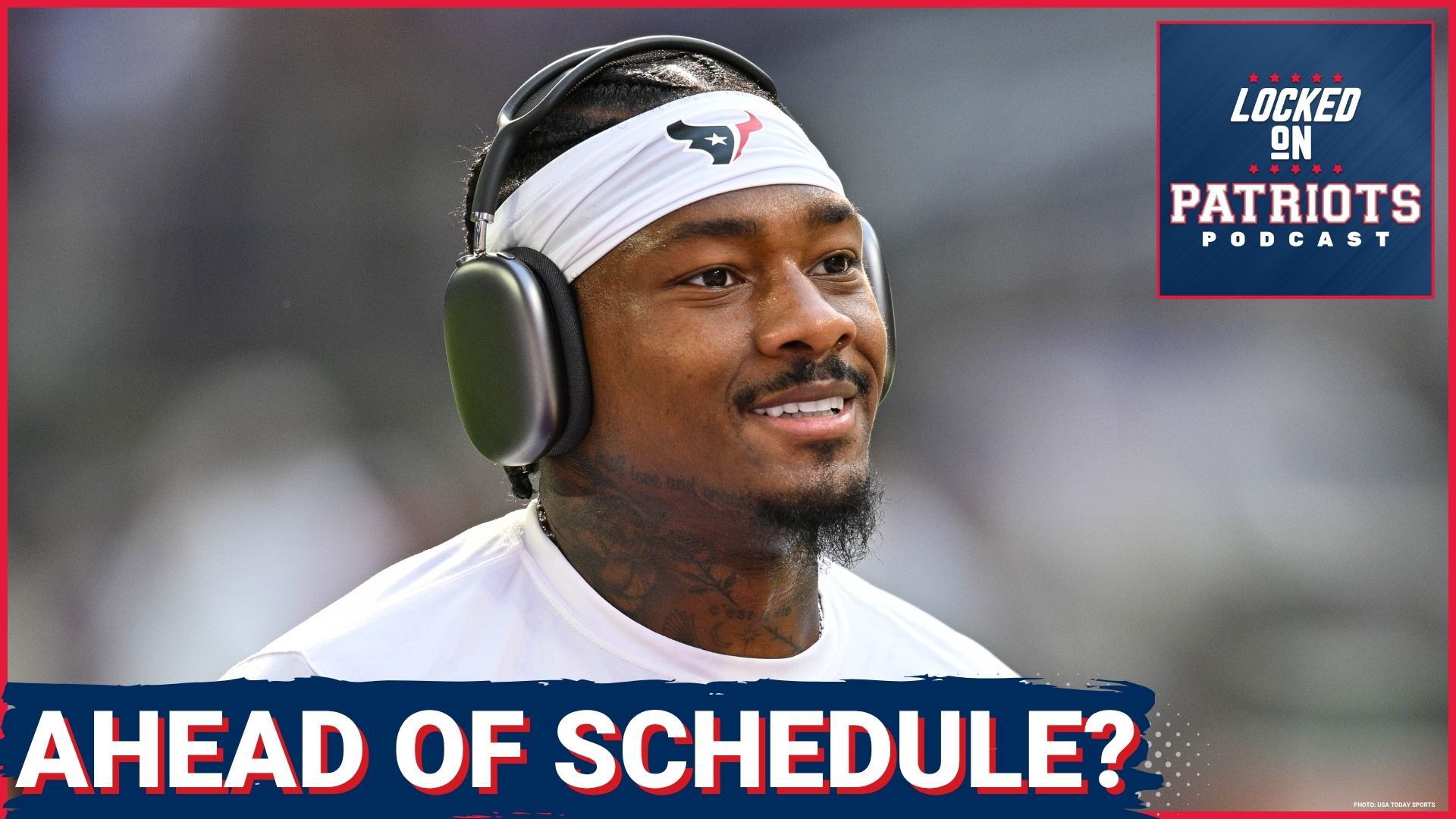 Stefon Diggs was pictured at New England Patriots’ OTAs last week. Diggs is seemingly ahead of schedule to return from ACL surgery, but could he be back by Week 1?
